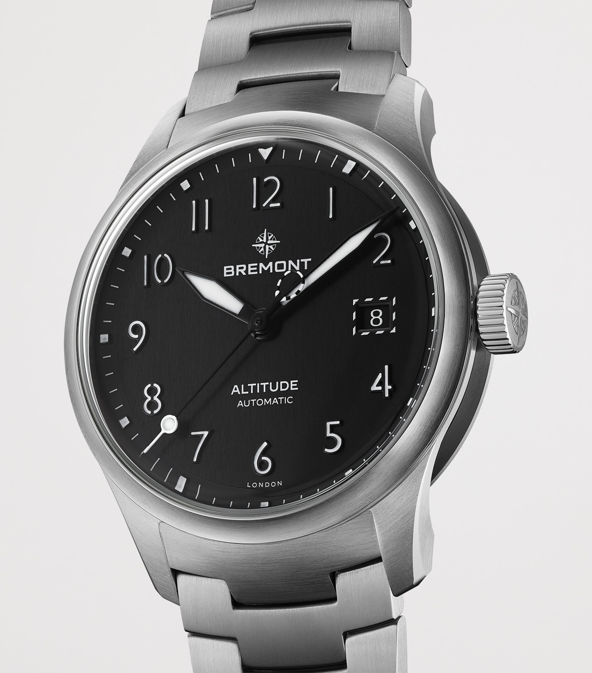 Bremont Stainless Steel Altitude Date Watch 39mm Black Image 3