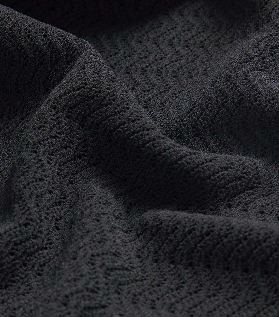 Knitted Polo Shirt 1 BLACK Image 5