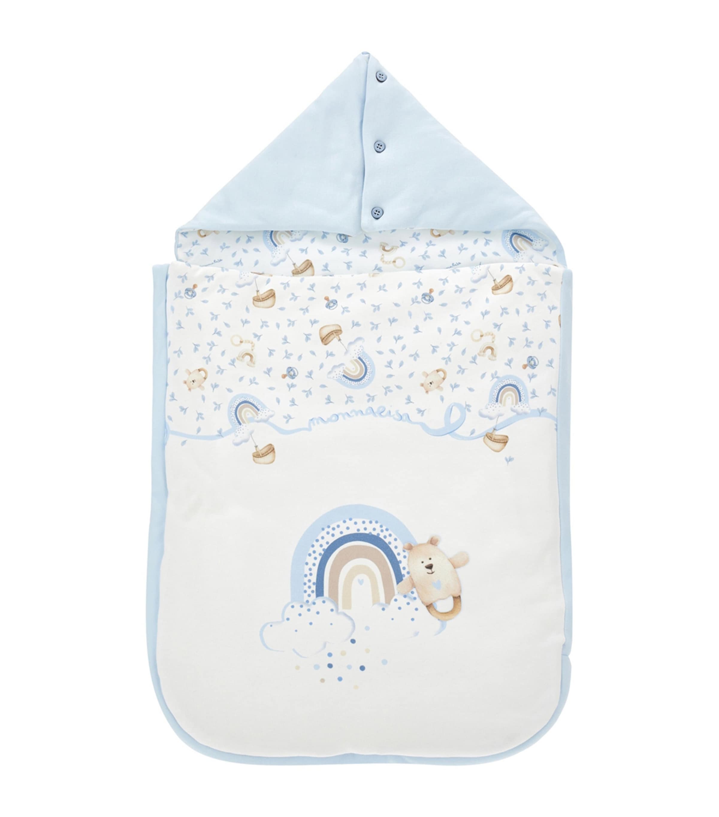 Cotton Rainbow Bear Sleeping Nest PANNA+NUVOLA Image 1