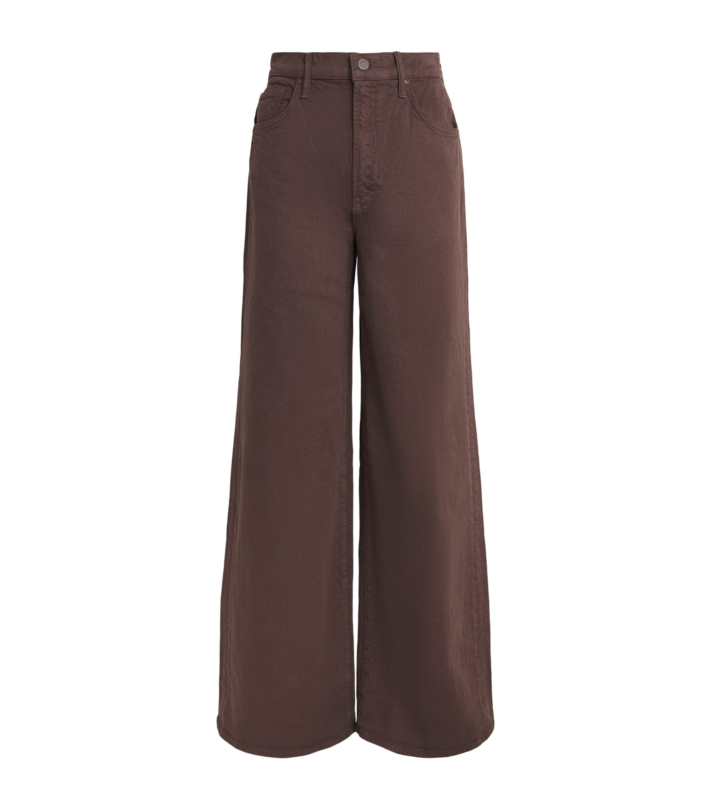 MOTHER The Undercover Sneak Jeans Chocolate Brown