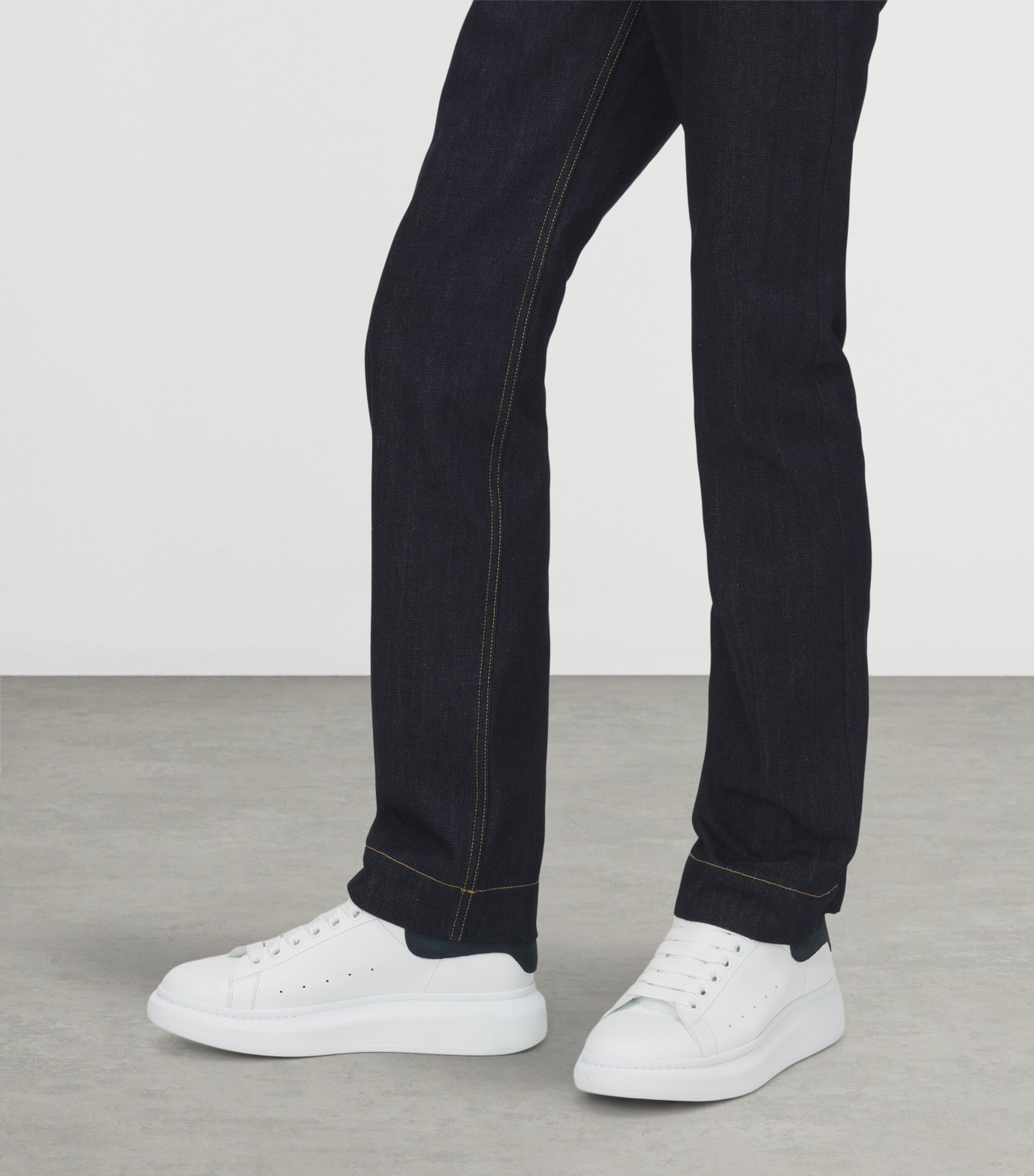 Leather Oversized Sneakers 9054 Image 2