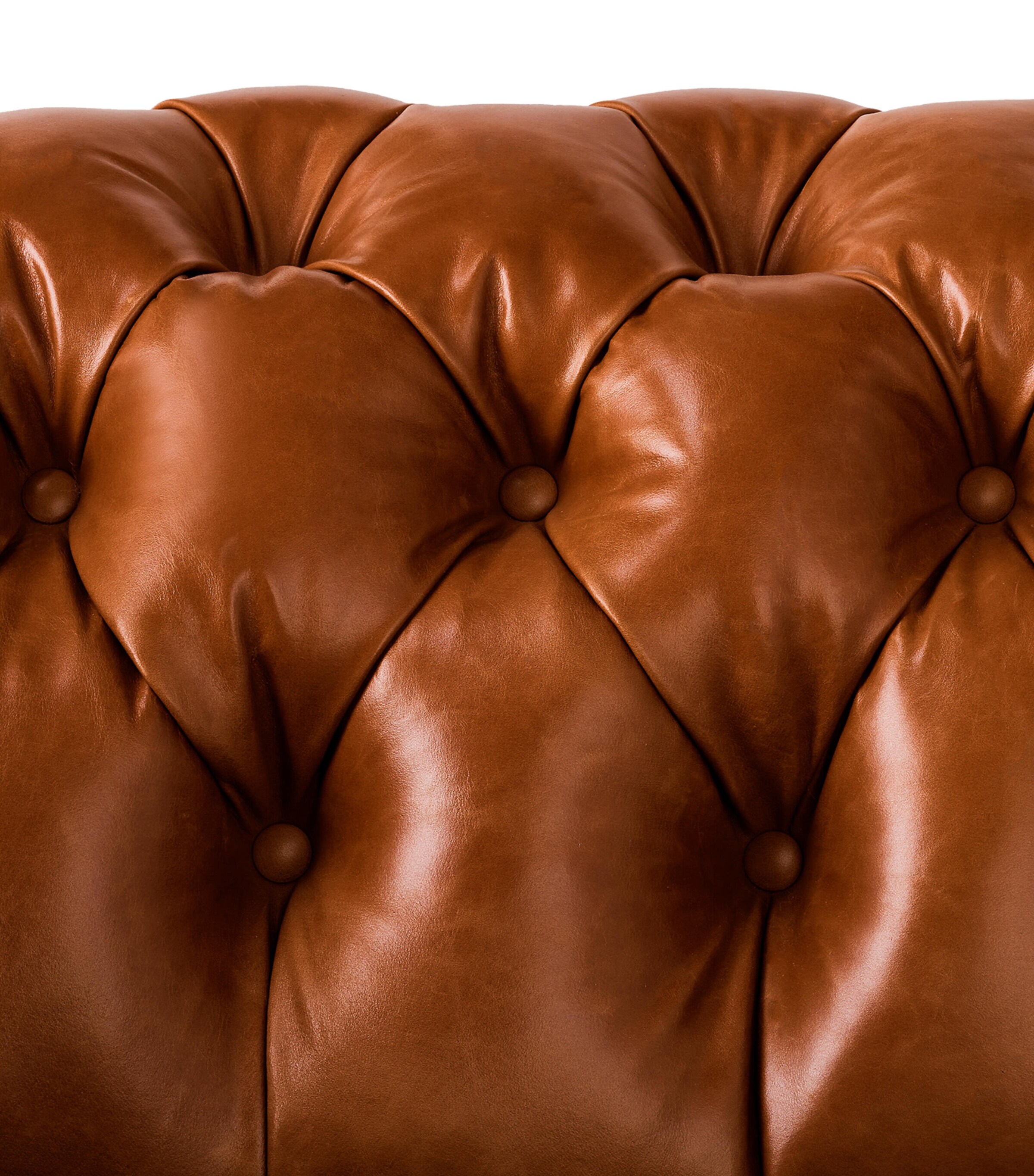 Beech and Leather Brook Street Sofa MEDIUM MAHOGANY Image 7