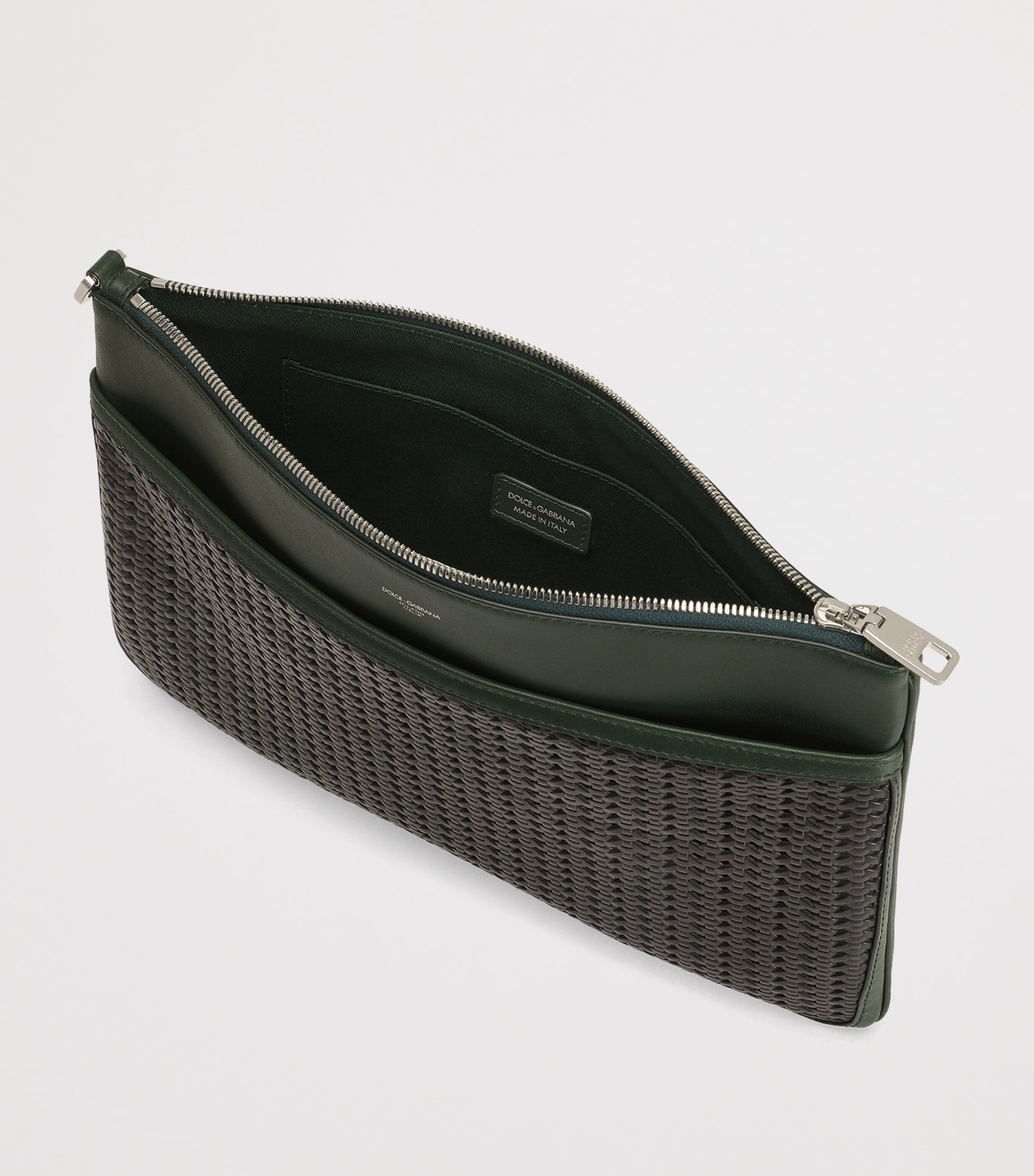 Canvas-Calfskin Plongé Toiletry Bag 89868-MULTI Image 4