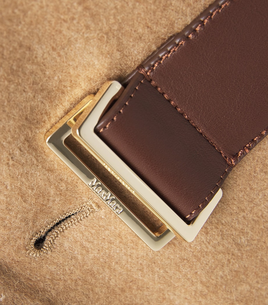 Camel Hair Belted Cape CAMEL Image 5