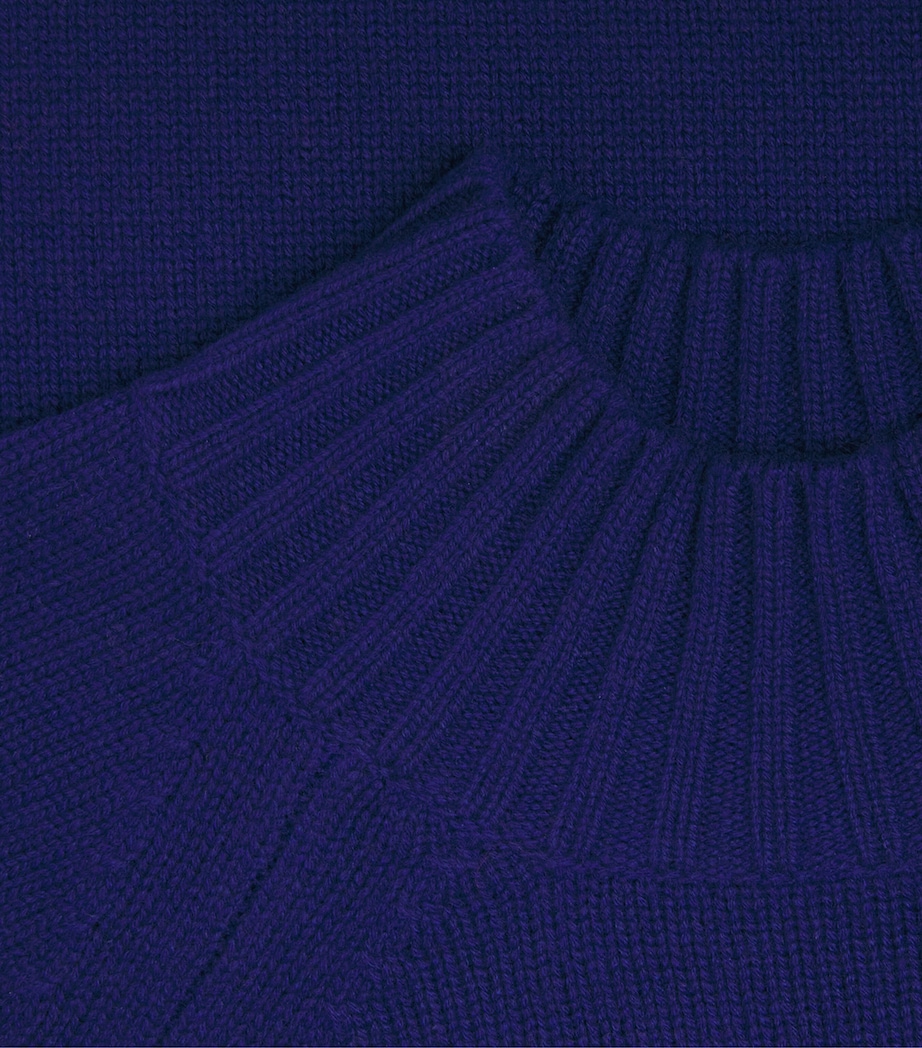 Merino Wool-Cashmere Raglan Sweater JEWEL BLUE Image 5