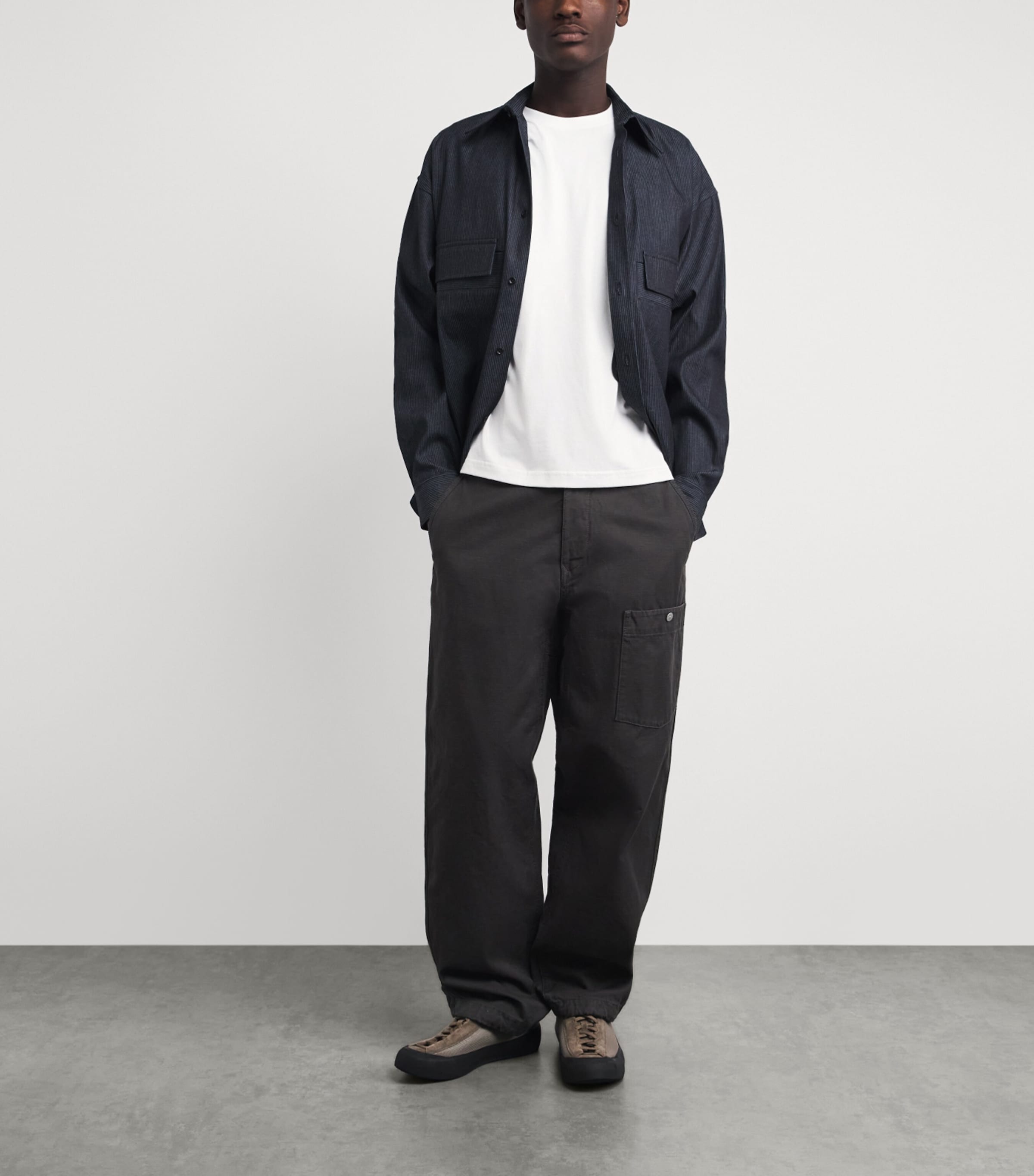 Moose Knuckles Mens Cotton Crescent T-Shirt White Image 2