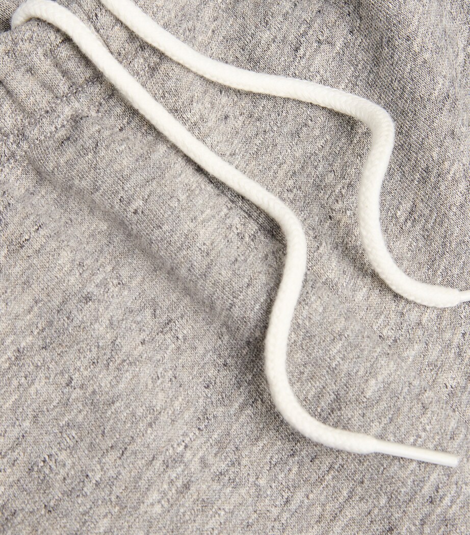 Cotton-Blend Logo Sweatpants DARK GREY HEATHER Image 5