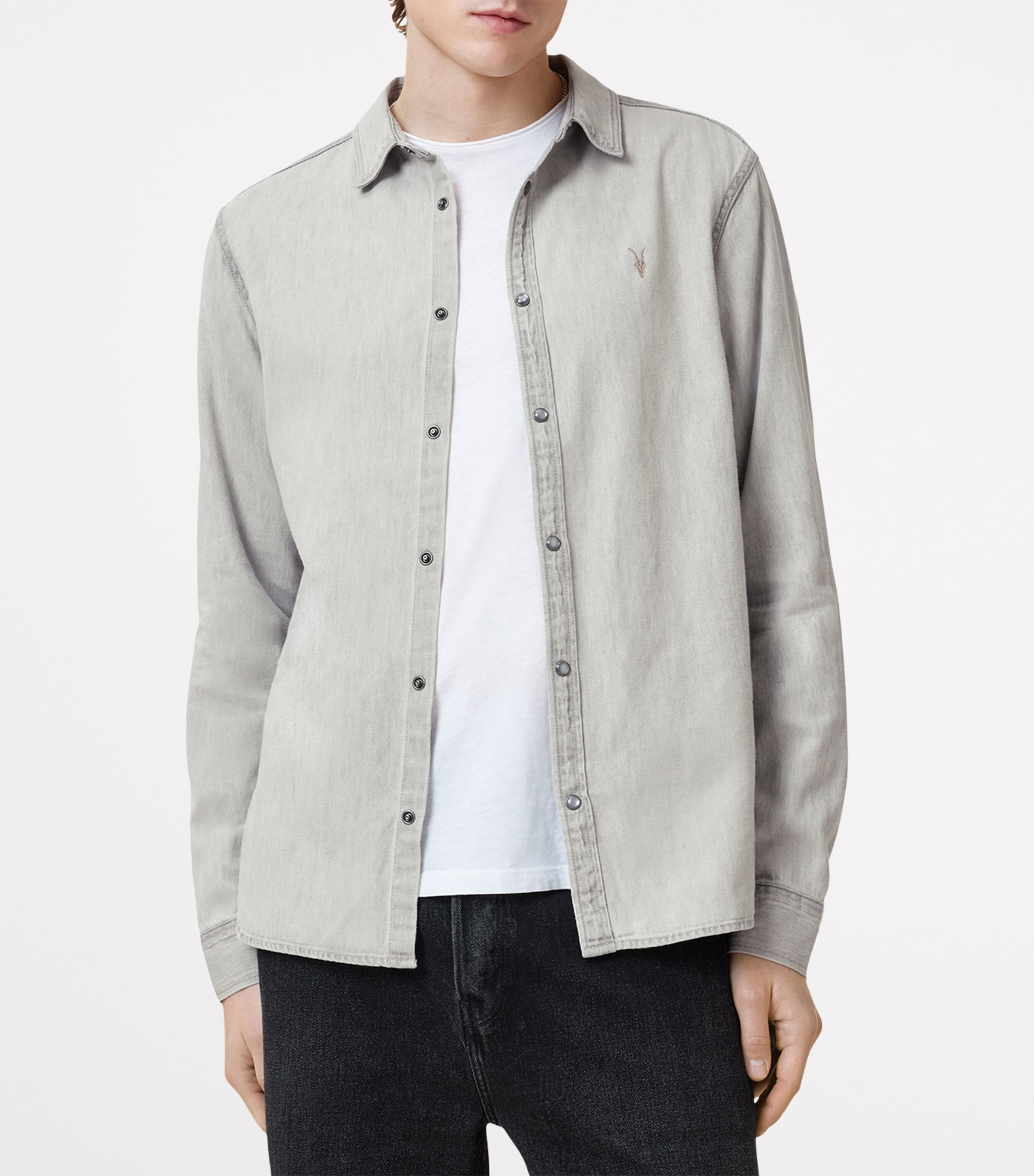Denim Gleason Shirt GREY Image 4