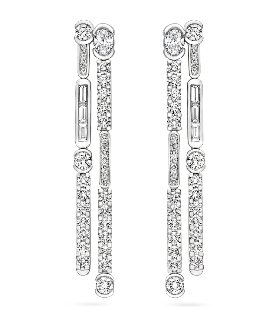 Boodles Platinum and Diamond Play of Light Drop Earrings Platinum Image 1