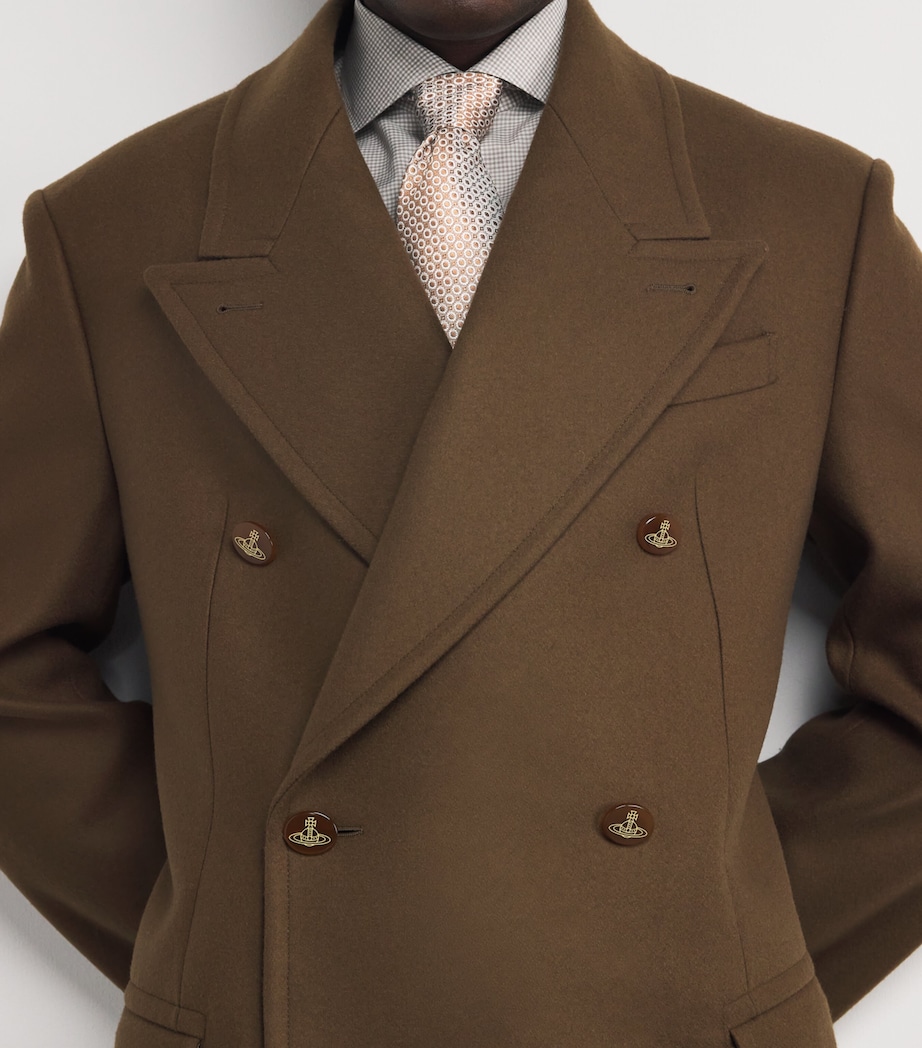 Silk Geometric Tie ORANGE GEO Image 2