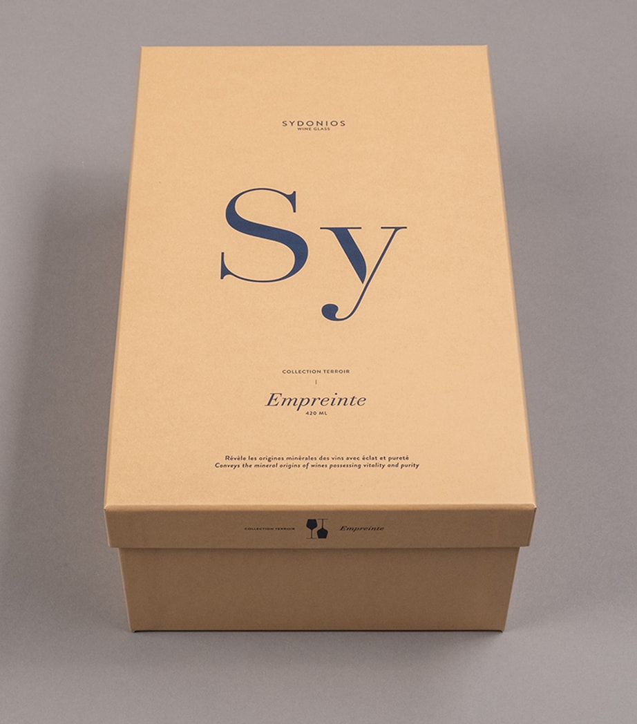 Set of 2 Crystal Empreinte Wine Glasses (420ml) NO COLOUR Image 2