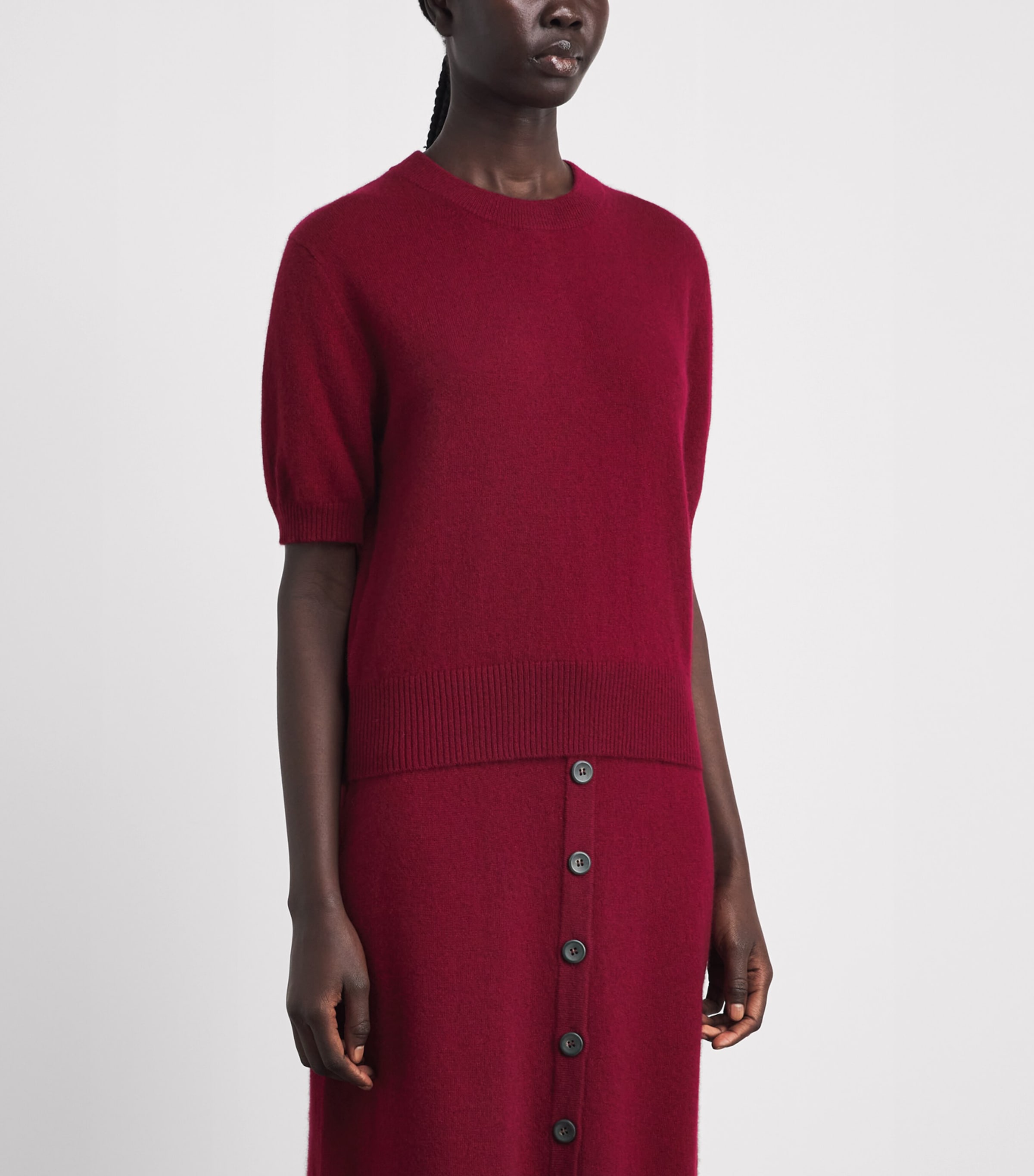 Altuzarra Womens Cashmere Otto Sweater Grenache Image 4
