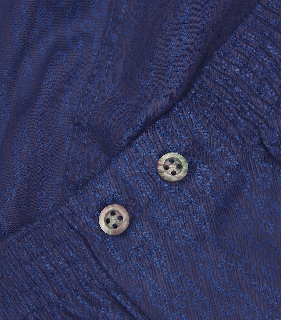 Derek Rose Mens Cotton Printed Boxer Shorts Navy Image 5