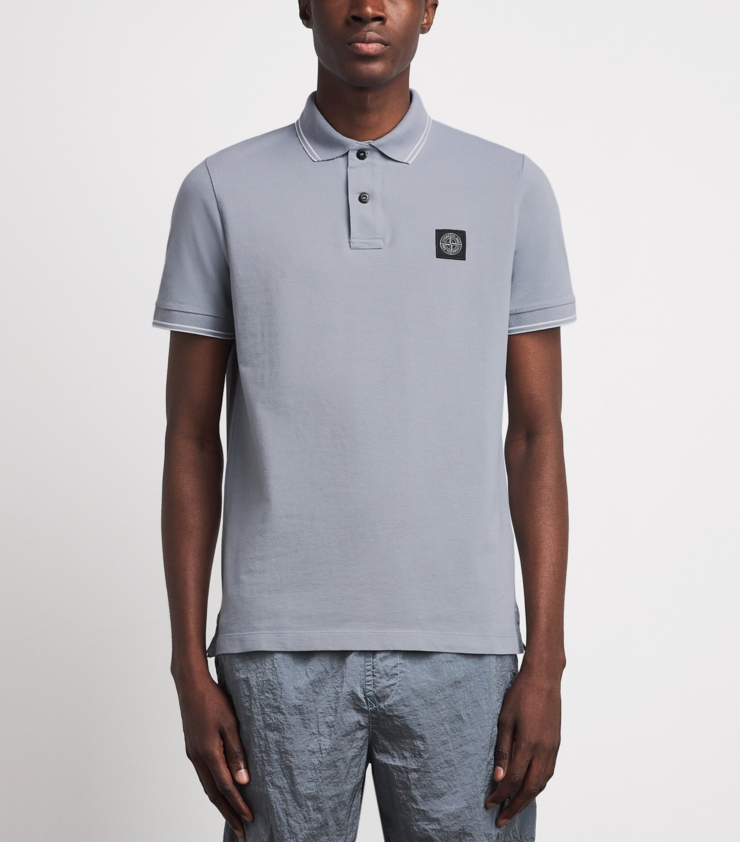Stone Island Mens Cotton Compass Polo Shirt Image 4