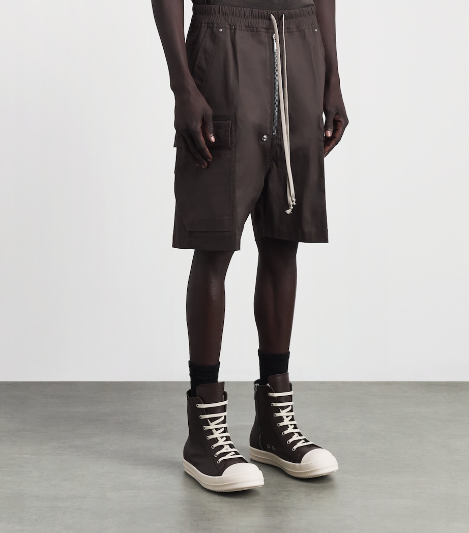 Rick Owens Mens Cargobela Shorts Drk Dust Image 4