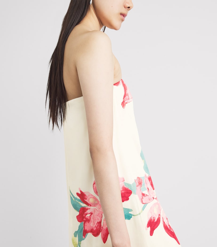 Rebecca Vallance Womens Silk Sunblush Bloom Maxi Dress Print Image 5