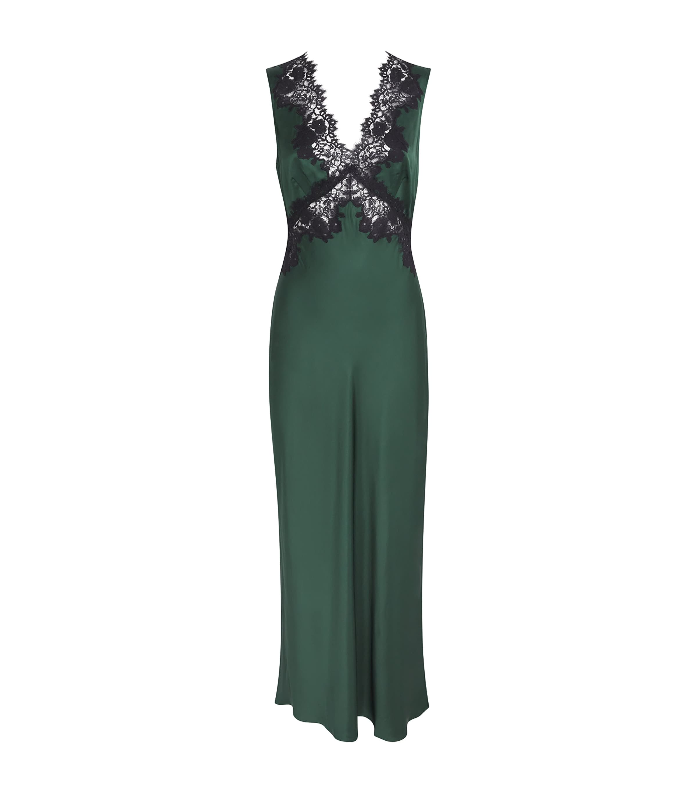 Rixo Womens Lysandra Maxi Dress Deep Green Image 1