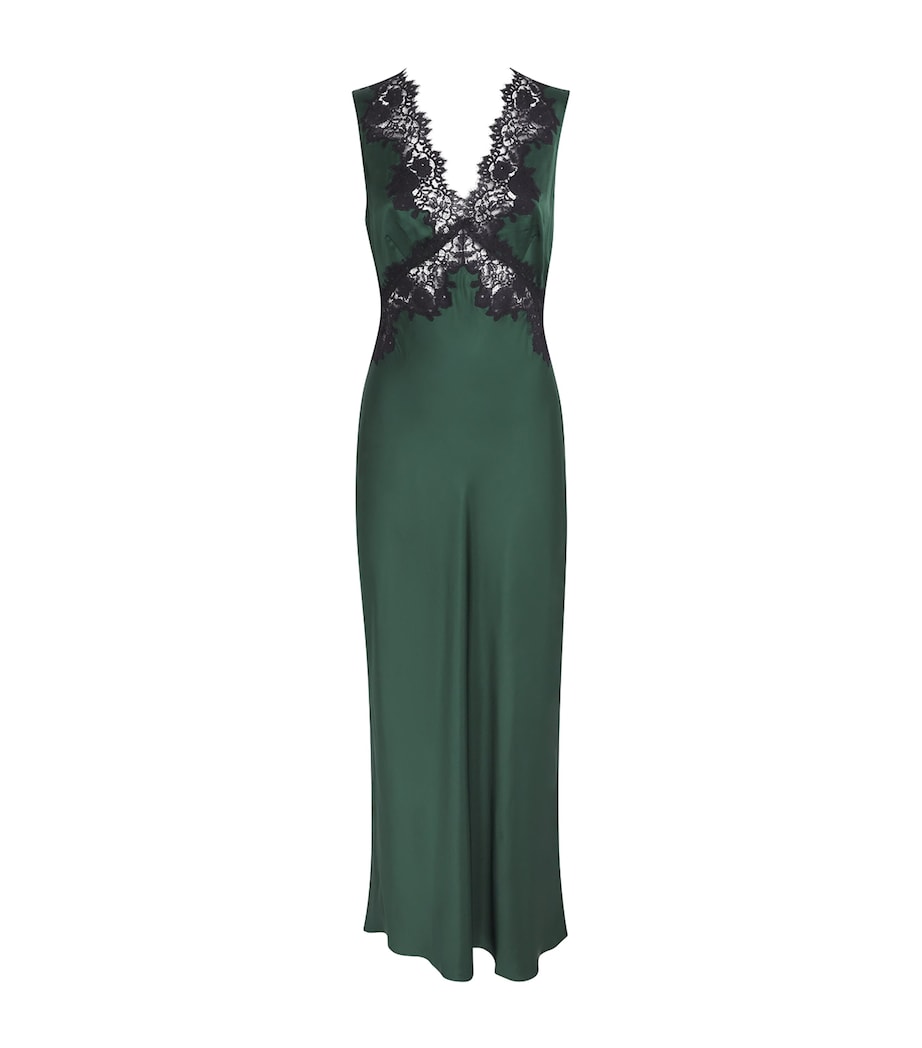 Rixo Womens Lysandra Maxi Dress Deep Green Image 1