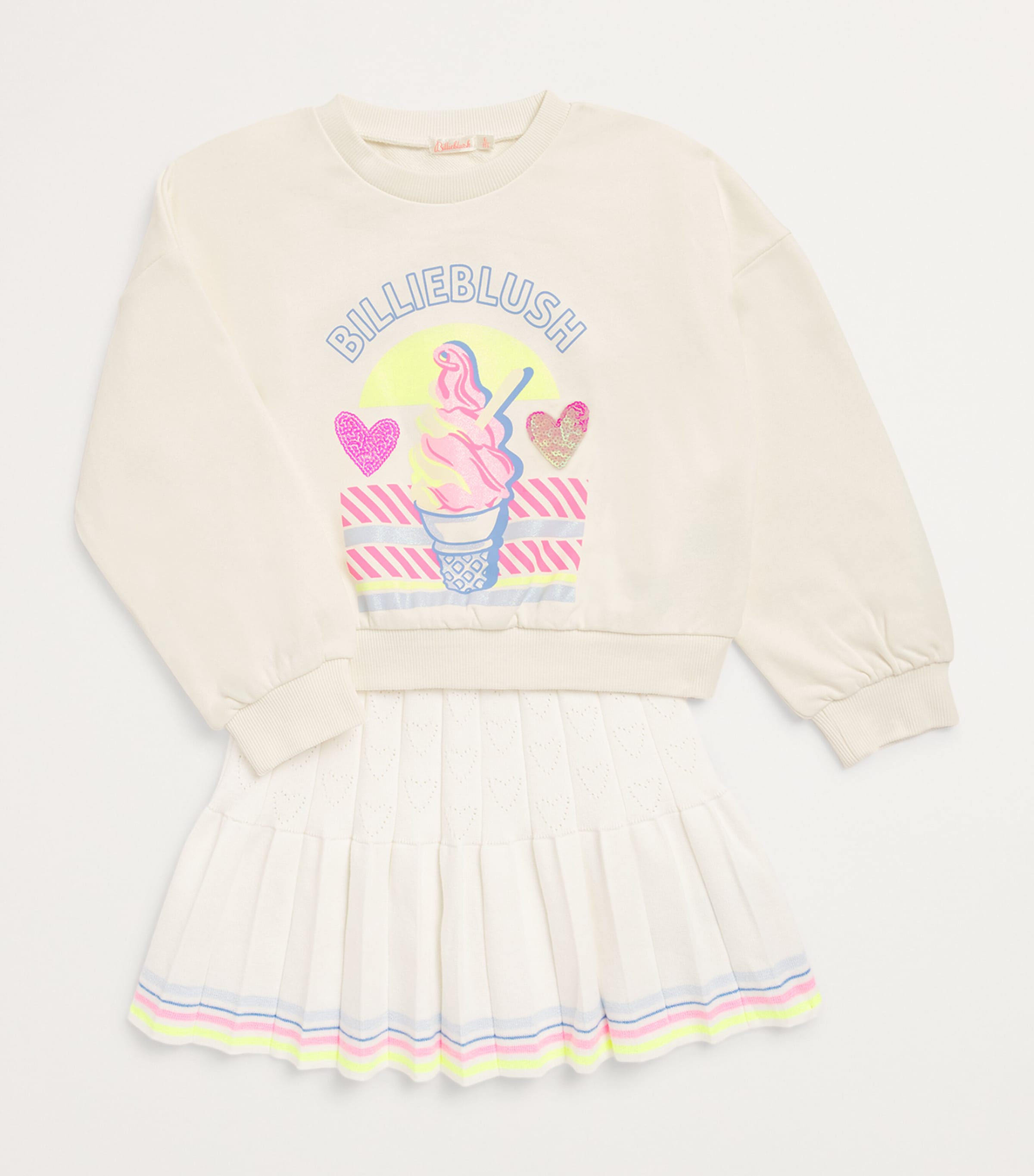 Ice Cream Print Sweatshirt (2-12 Years) 121 IVORY Image 3