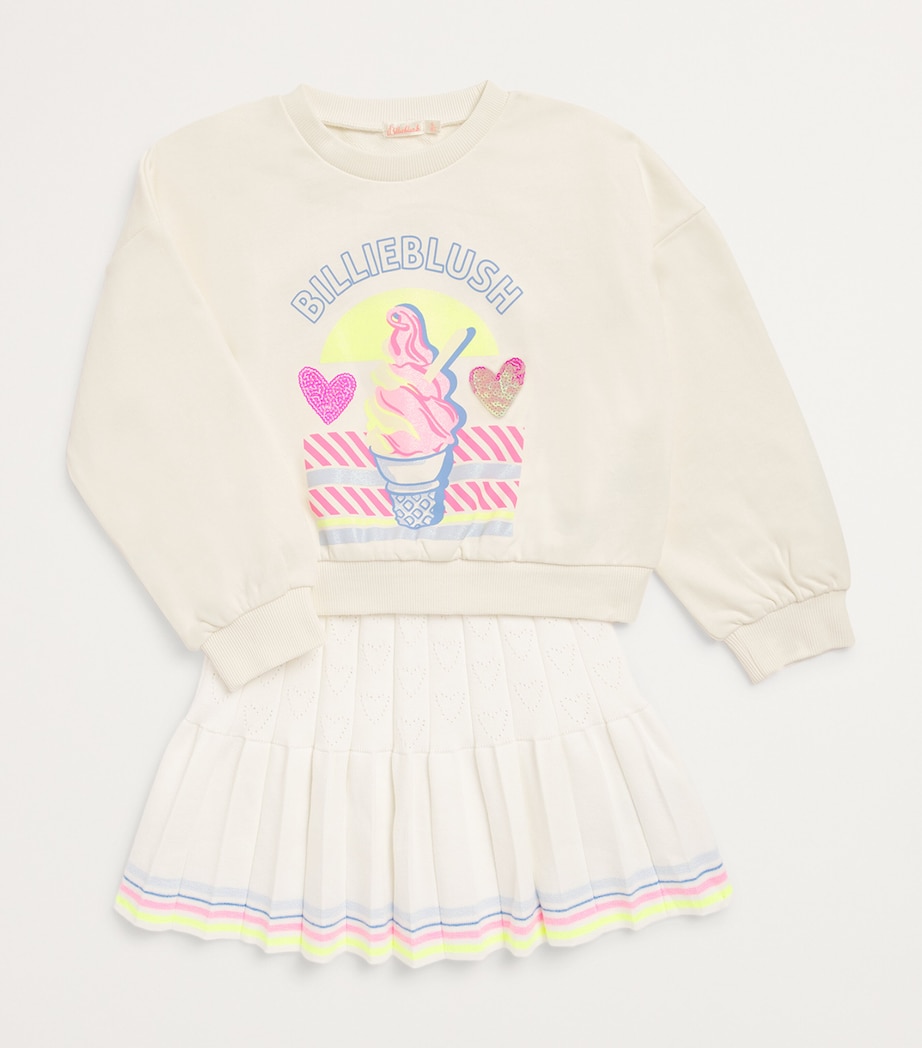 Ice Cream Print Sweatshirt (2-12 Years) 121 IVORY Image 3