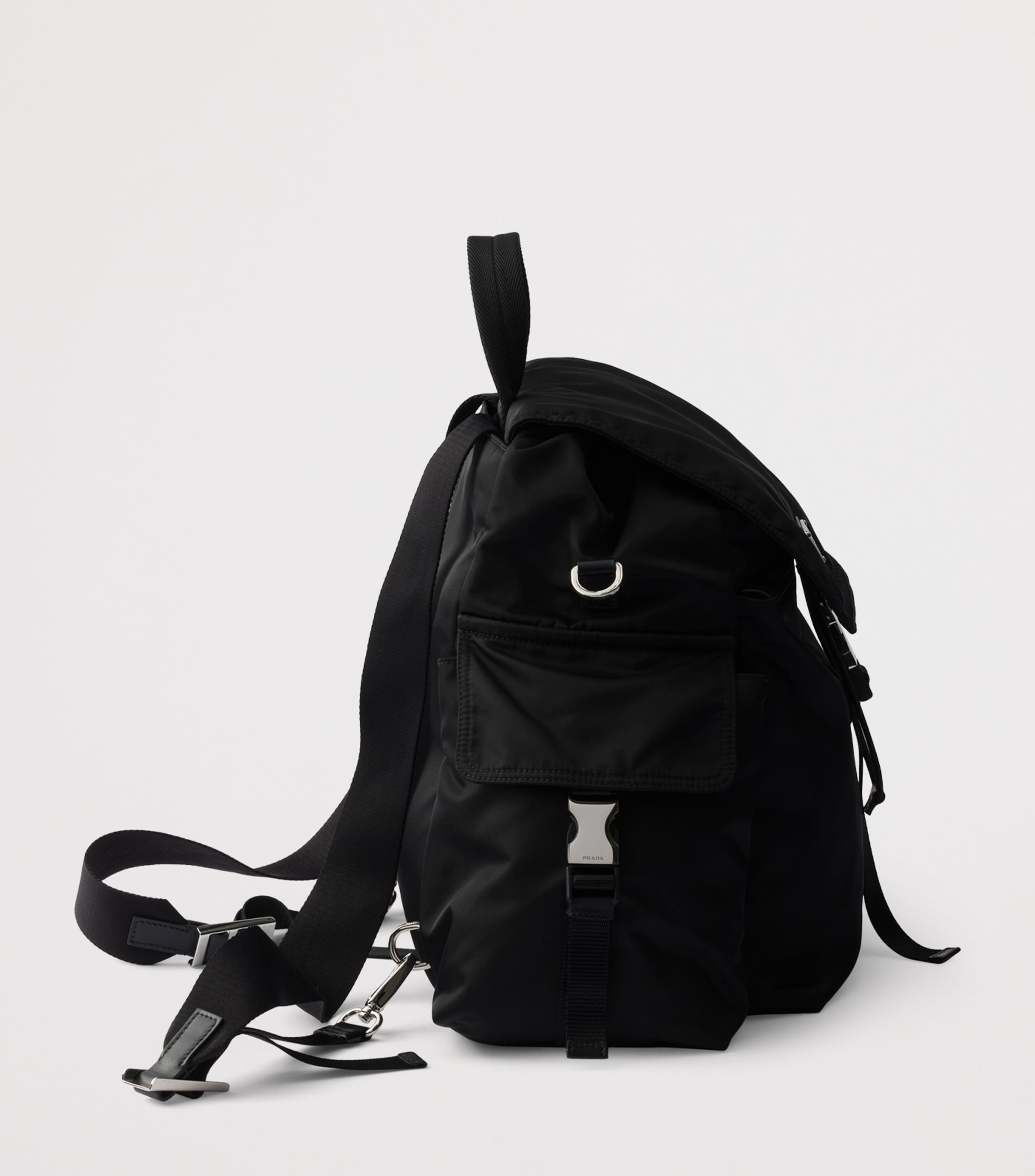 Re-Nylon and Leather Explore Backpack F0002 Image 6