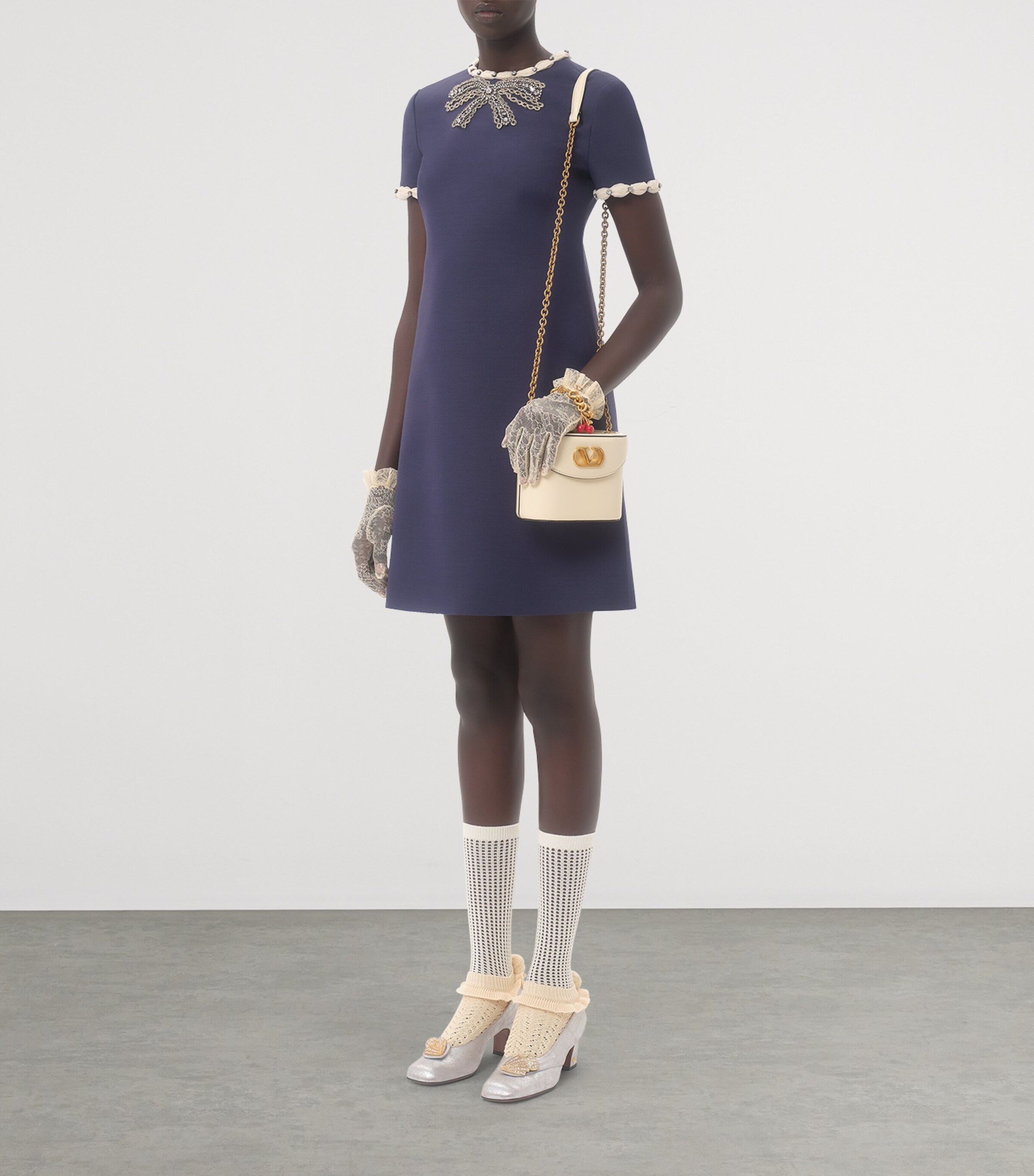 Mini Leather Vain Cross-Body Bag REN Image 7