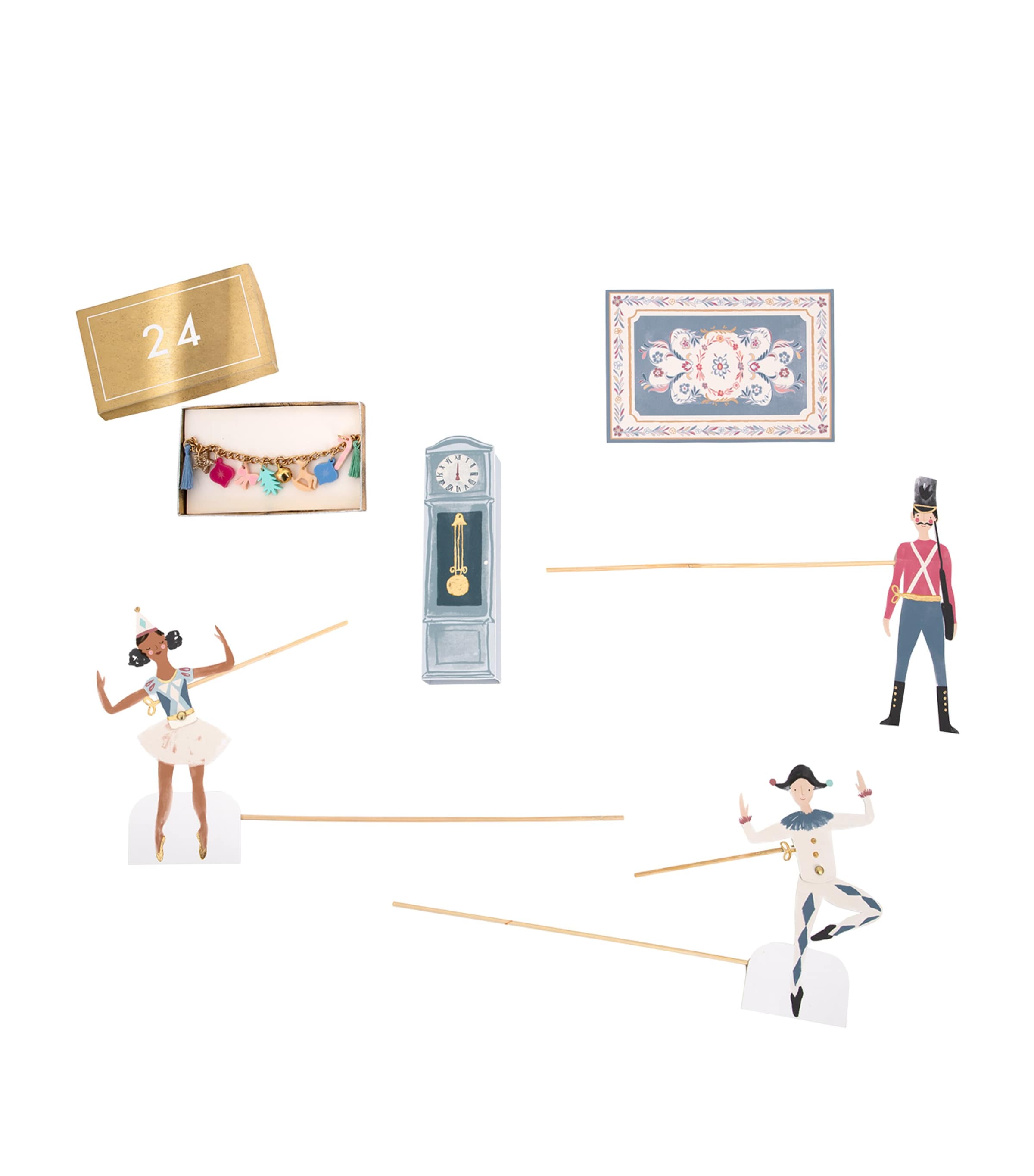 Meri Meri The Nutcracker Advent Calendar Multicoloured Image 3