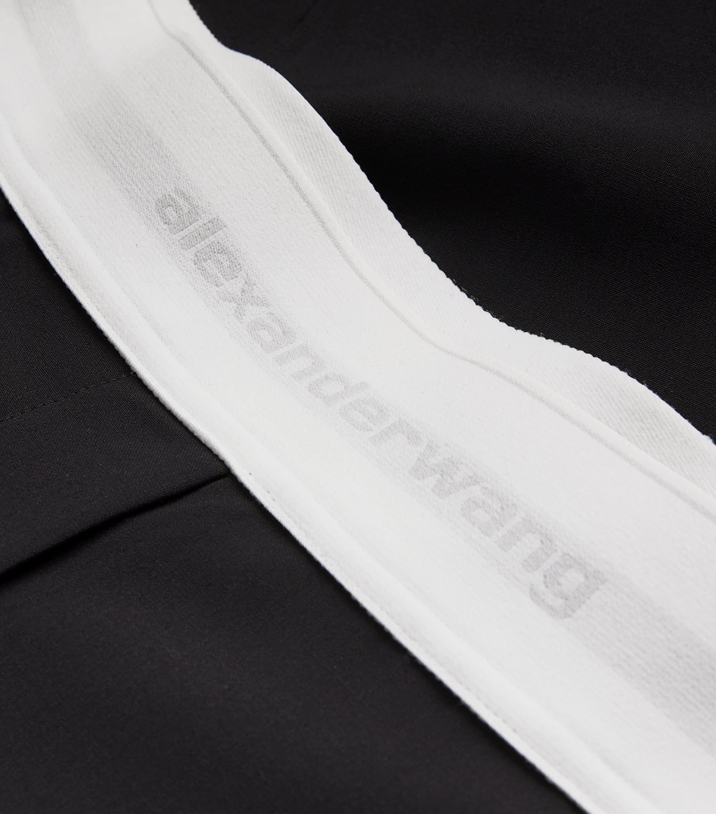 Wool-Blend Elasticated High-Rise Tailored Trousers BLACK 001 Image 5