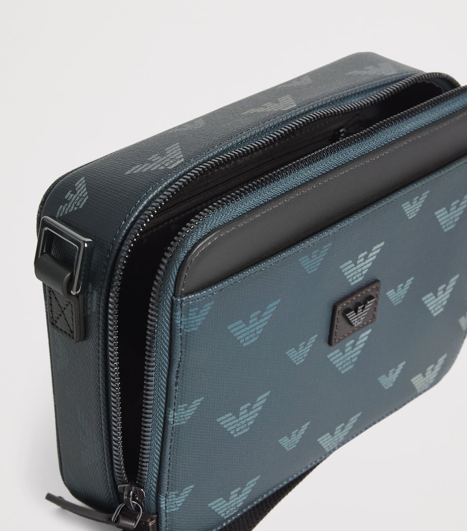 Emporio Armani Coated Canvas Eagle Cross-Body Bag Image 5