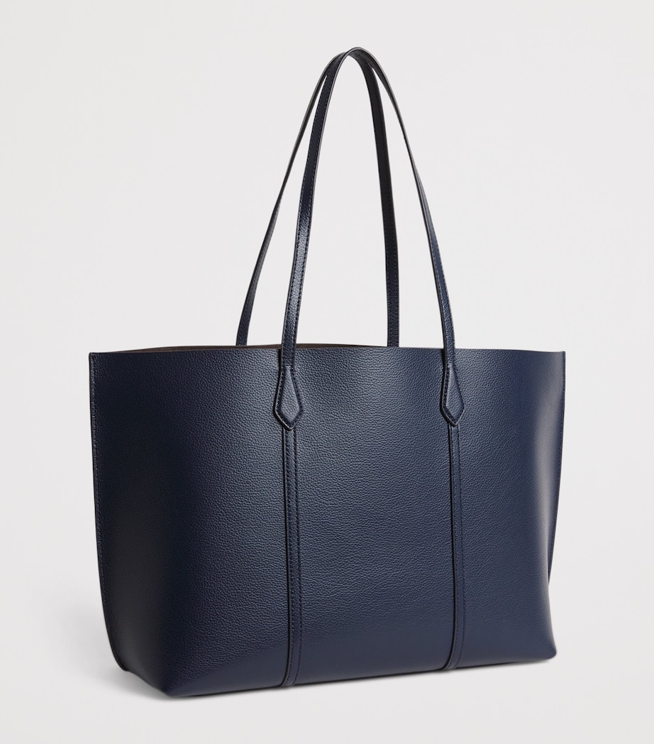 Leather Perry Tote Bag DARK SKY Image 3