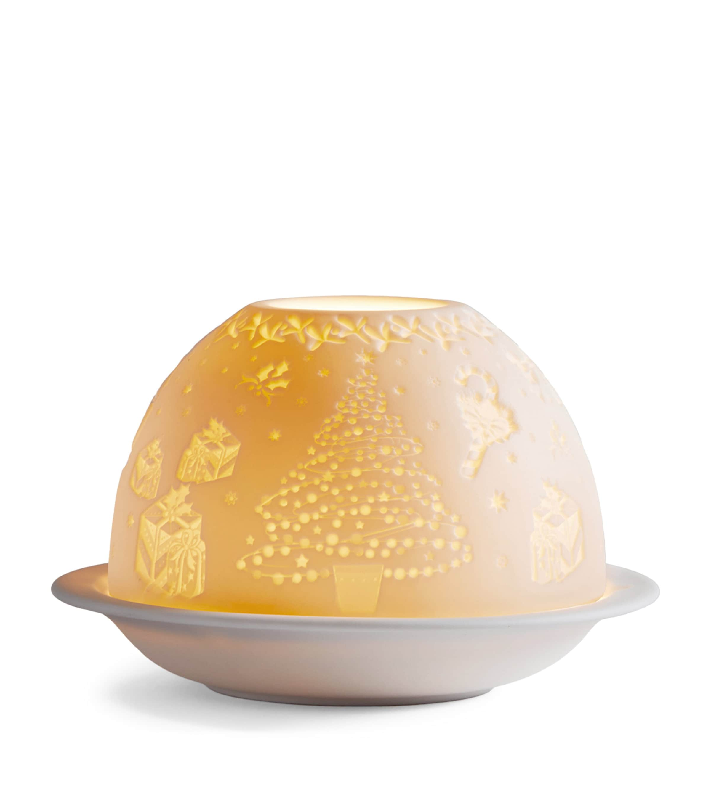 Bernardaud Festive Led Votivelight Lithophane In Neutral