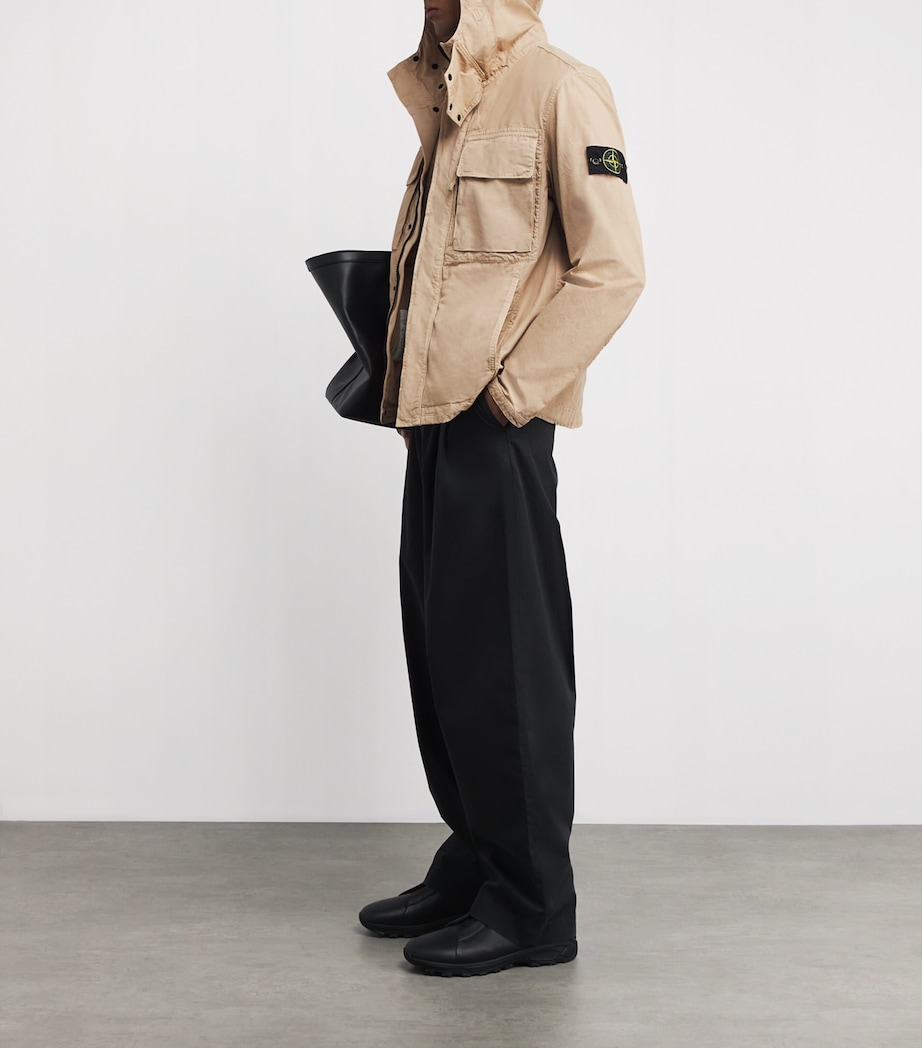 Organic Cotton Canvas Hooded Parka V009A Image 2
