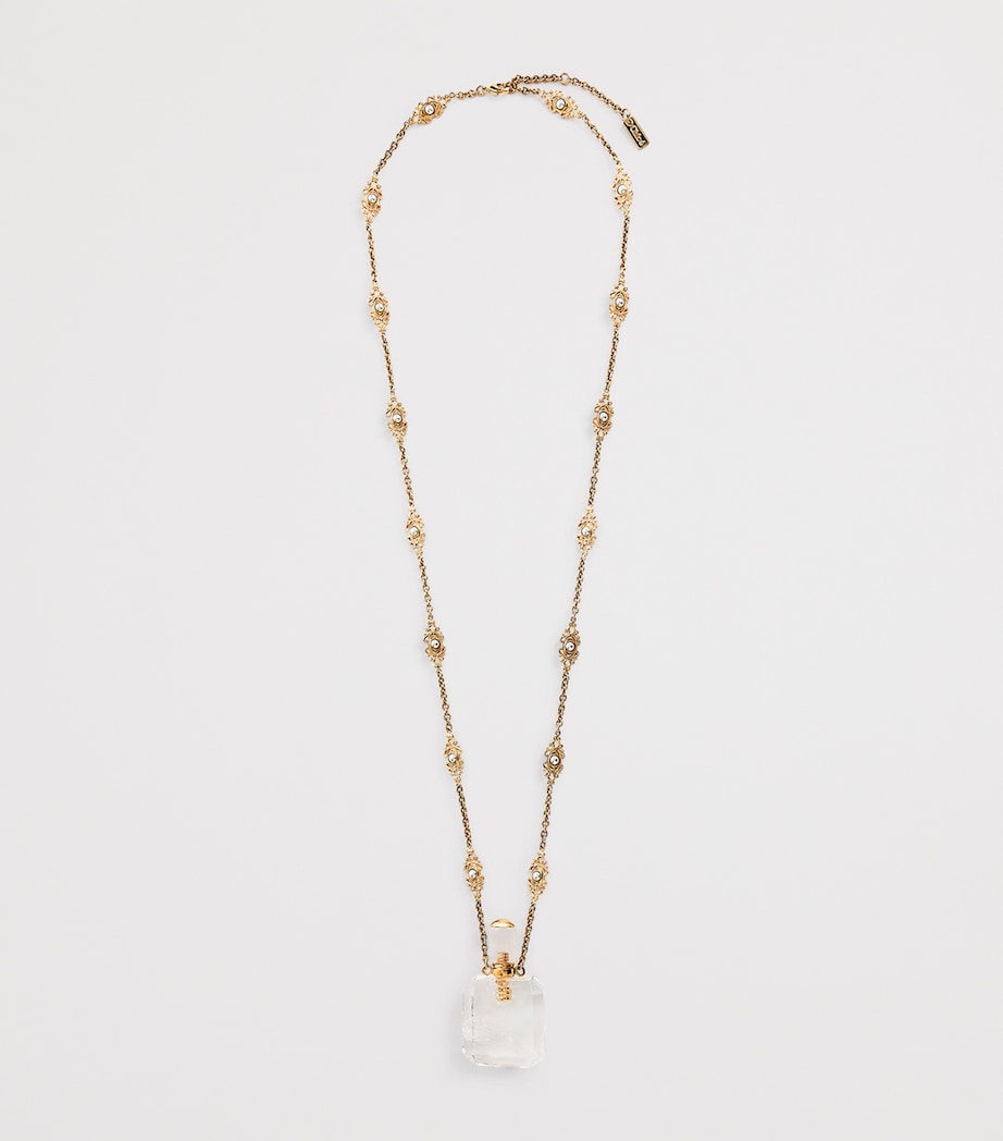 Victorian Pendant Necklace CRYSTAL WHITE Image 3