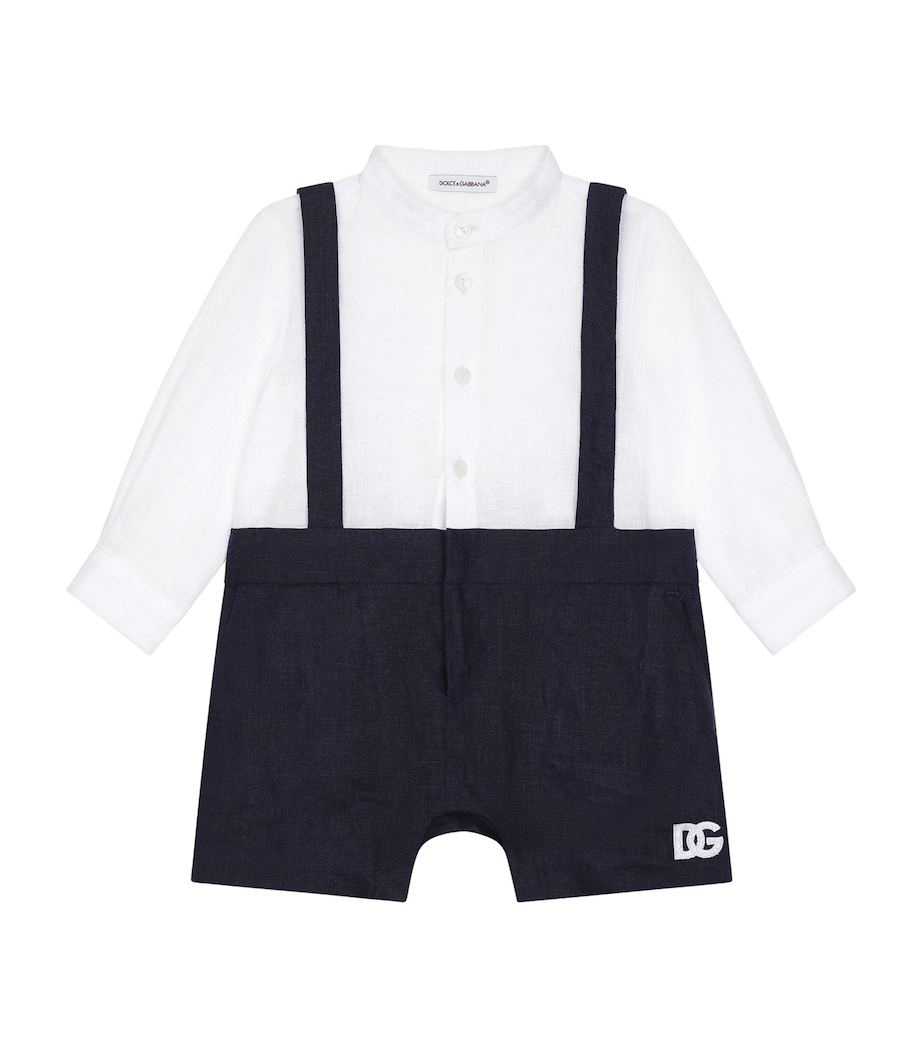 Linen Overalls (0-24 Months) S9000-COMBI Image 1