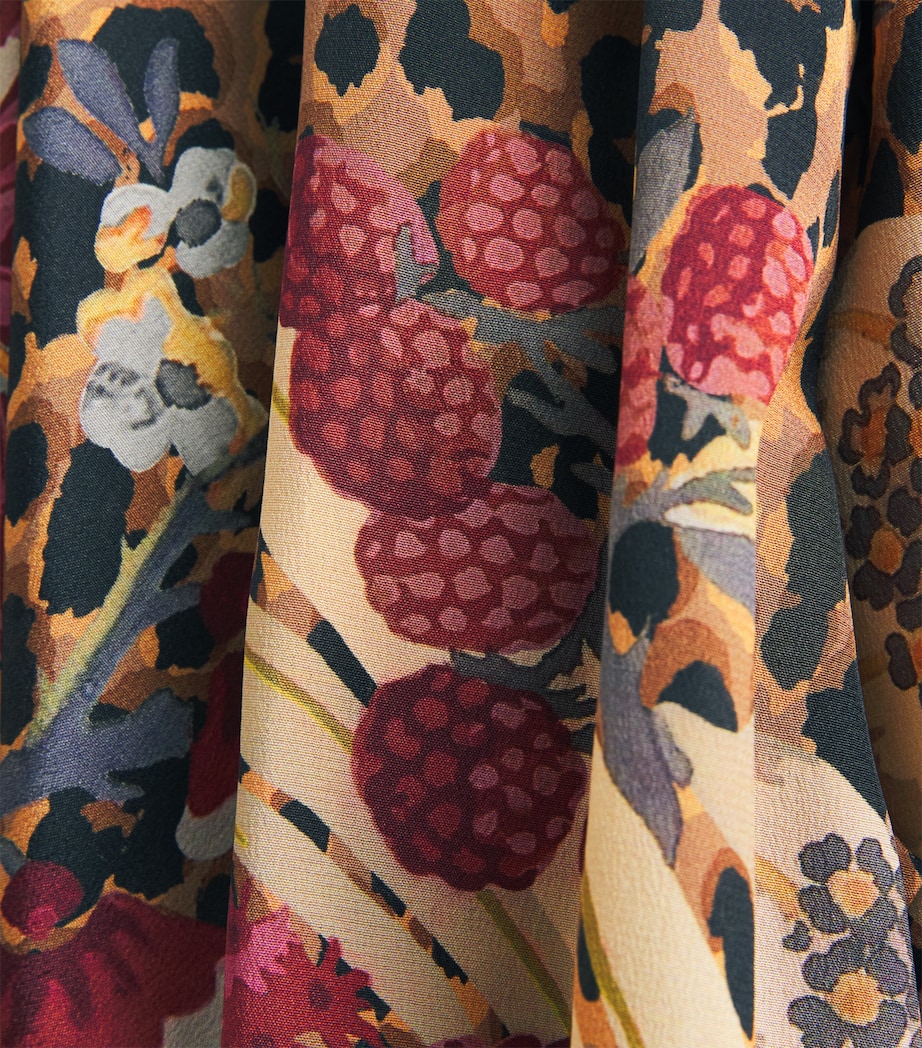 Etro Womens Silk Animal Paisley-Detail Shirt Burgundy Image 6