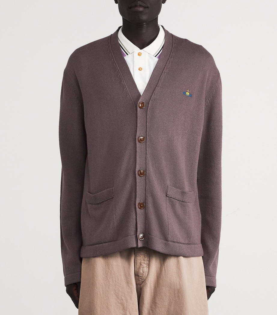 Cotton-Cashmere Alex Cardigan D408 TRUFFLE Image 3