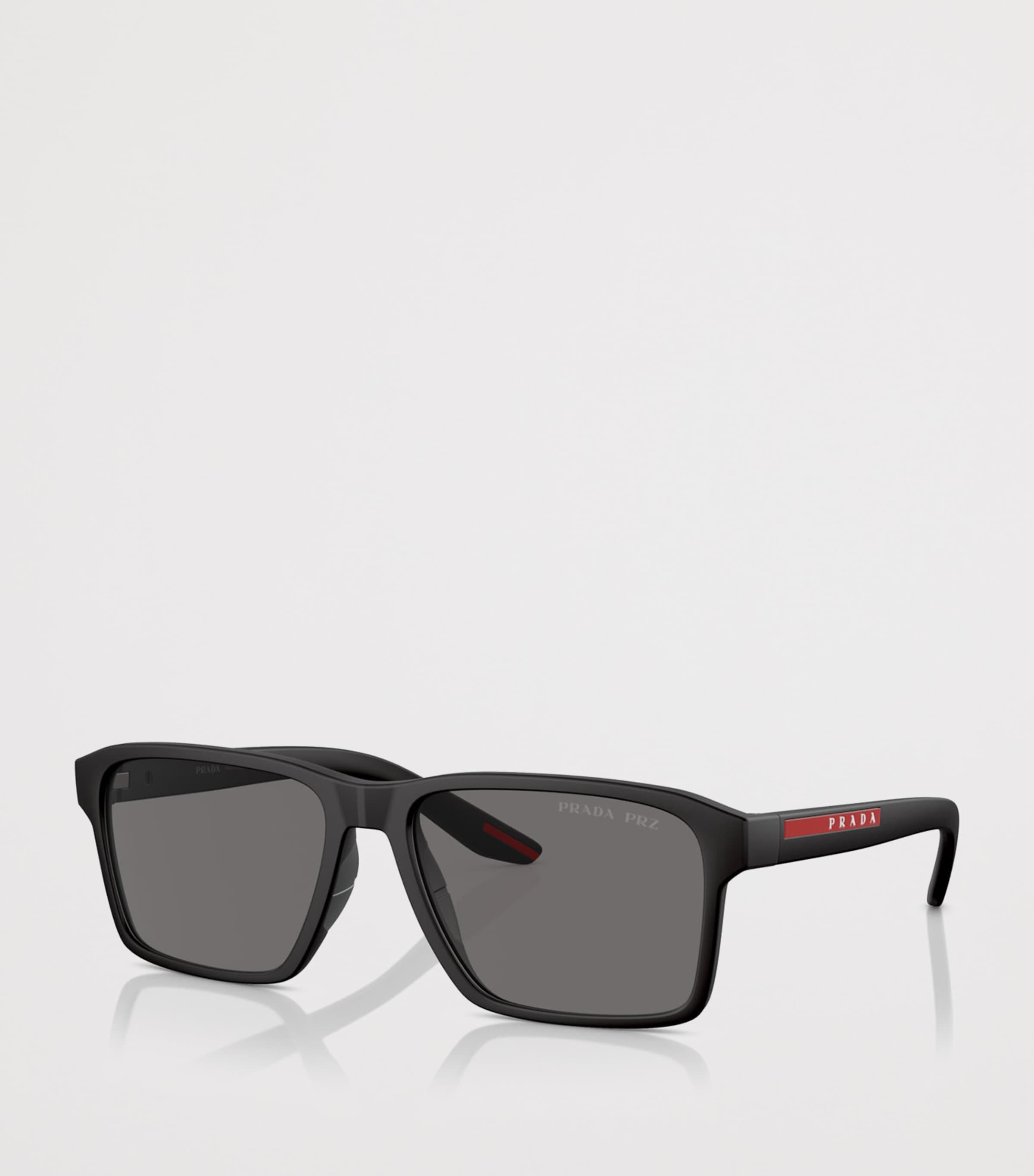 Prada Linea Rossa Rectangle Sunglasses Black Image 2