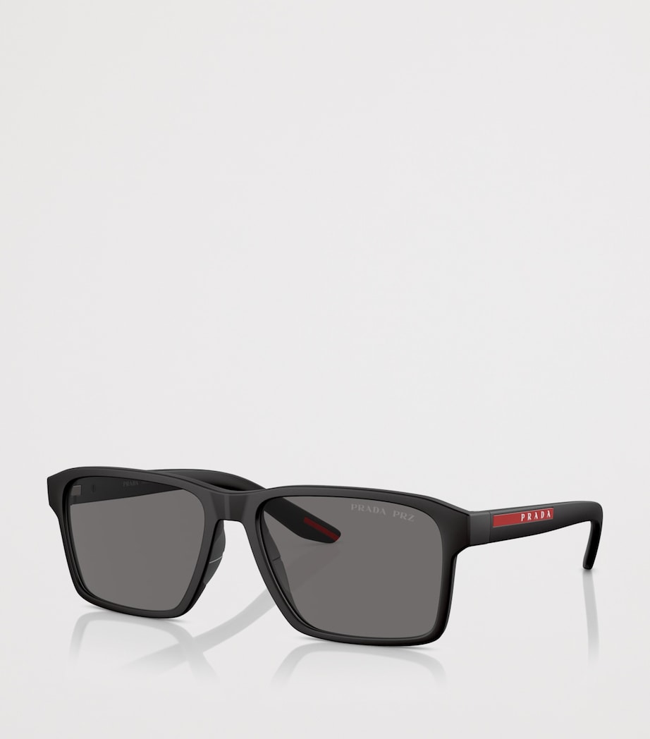 Prada Linea Rossa Rectangle Sunglasses Black Image 2