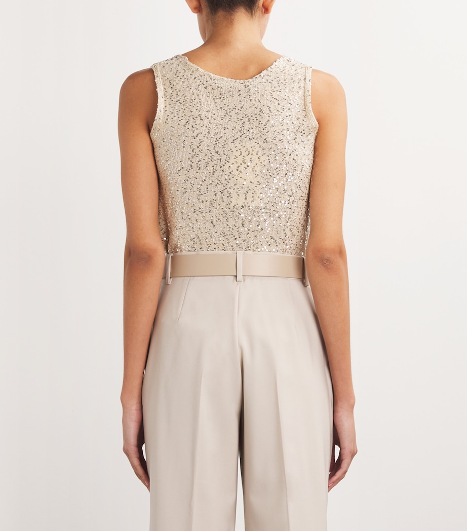 Nappa Leather Tonal Belt SAND Image 3