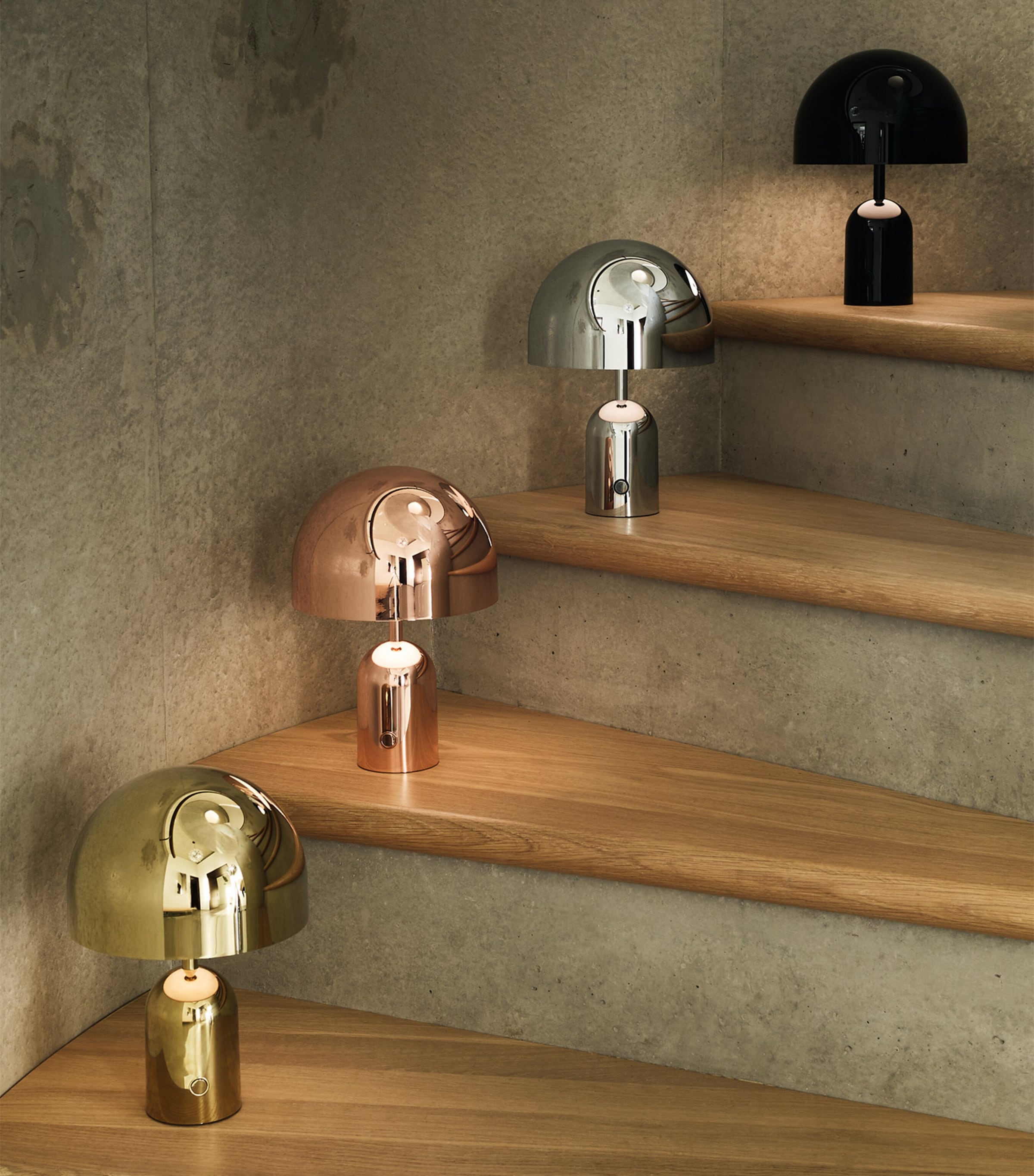 Portable Bell Table Lamp GOLD Image 2