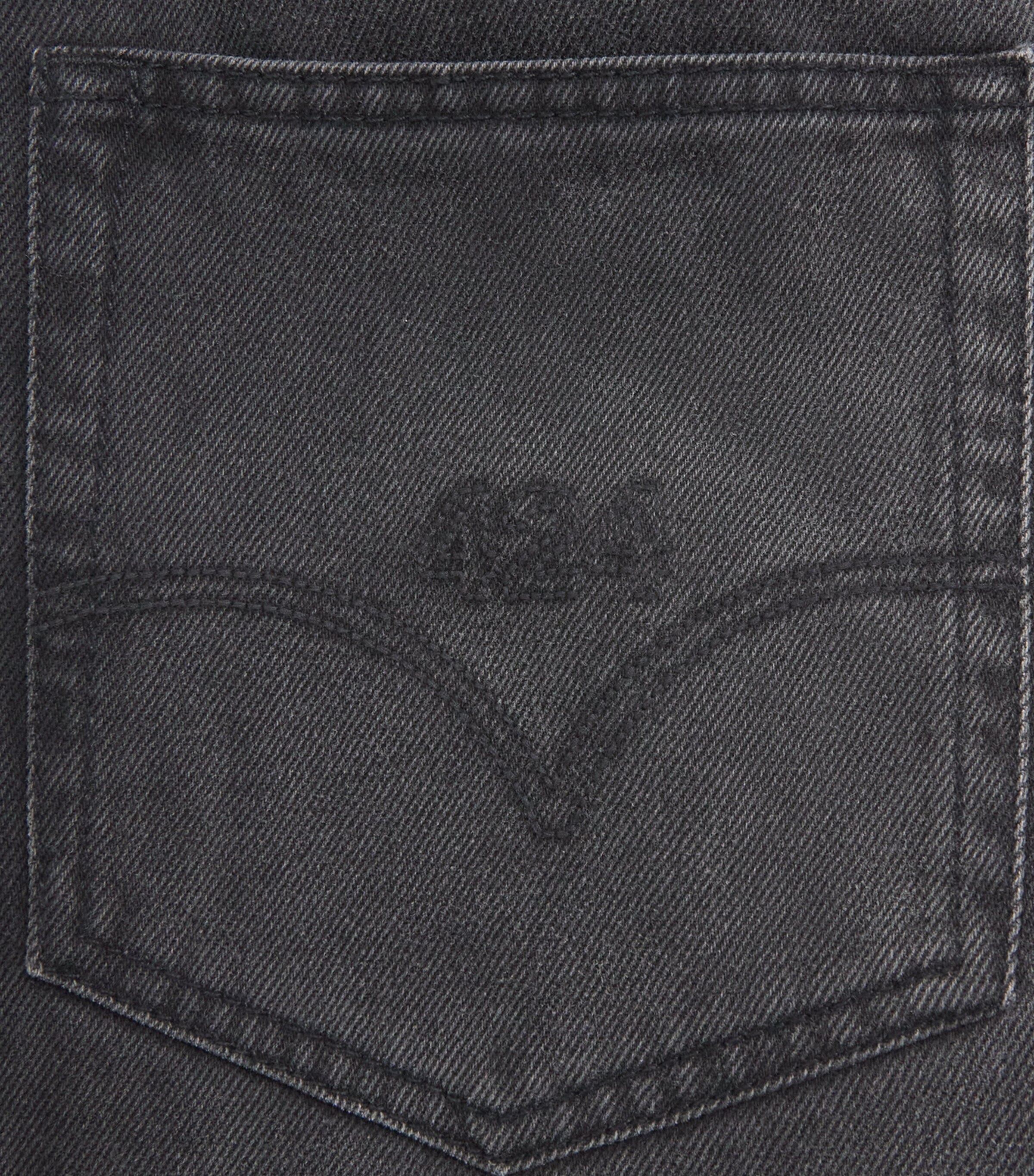 424 Mens Loose Wide-Leg Jeans Black Image 6