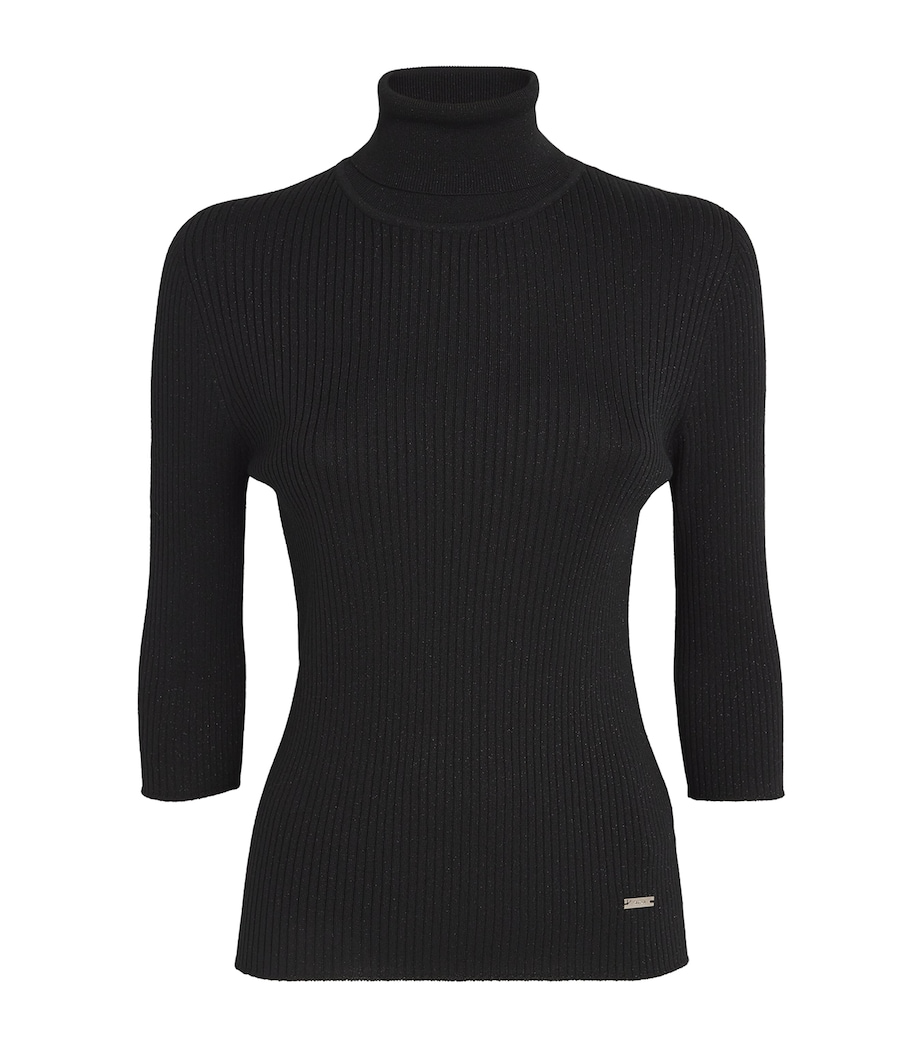 Wool-Blend Rollneck Sweater BLACK/BLACK Image 1
