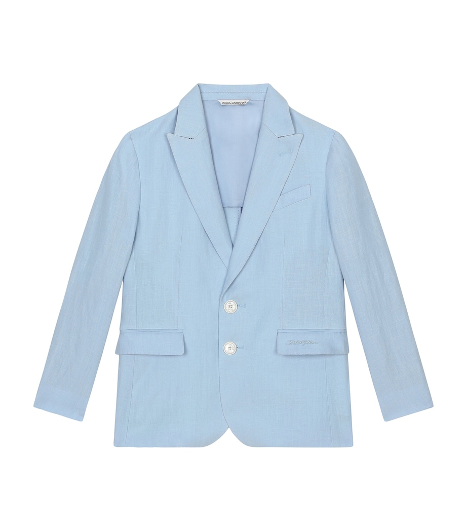 Dolce&Gabbana Kids Linen Jacket (8-12 Years) Sk Image 1