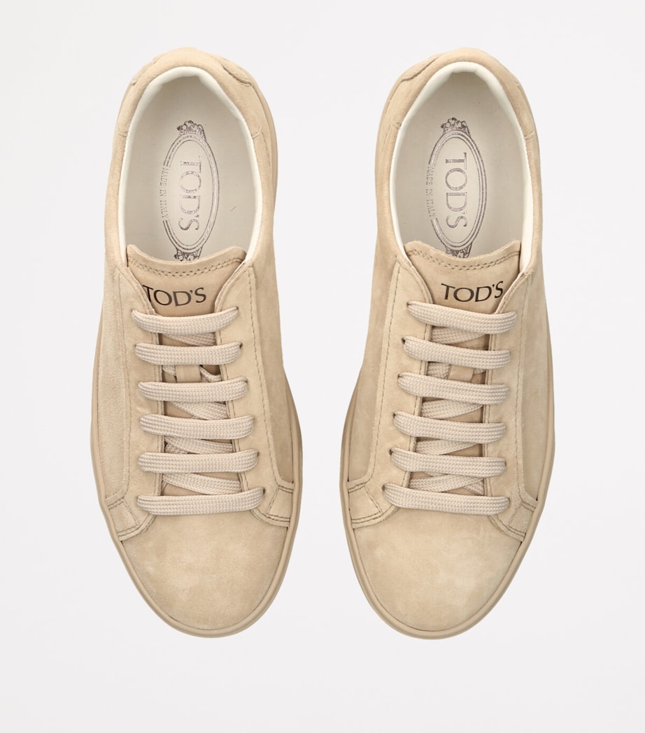 Suede Allacciata Cassetta Sneakers BEIGE COMB Image 4