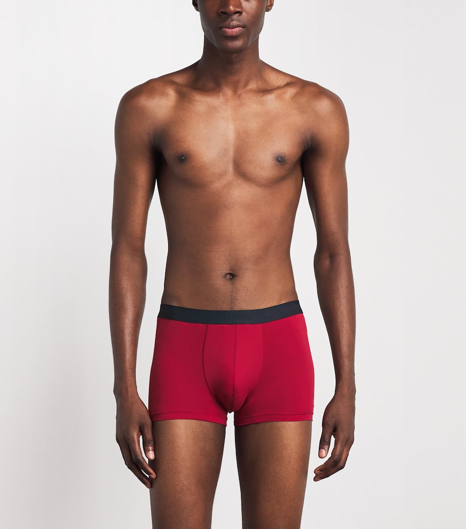 Hanro Mens Micro-Touch Boxer Briefs Intense Re Image 4
