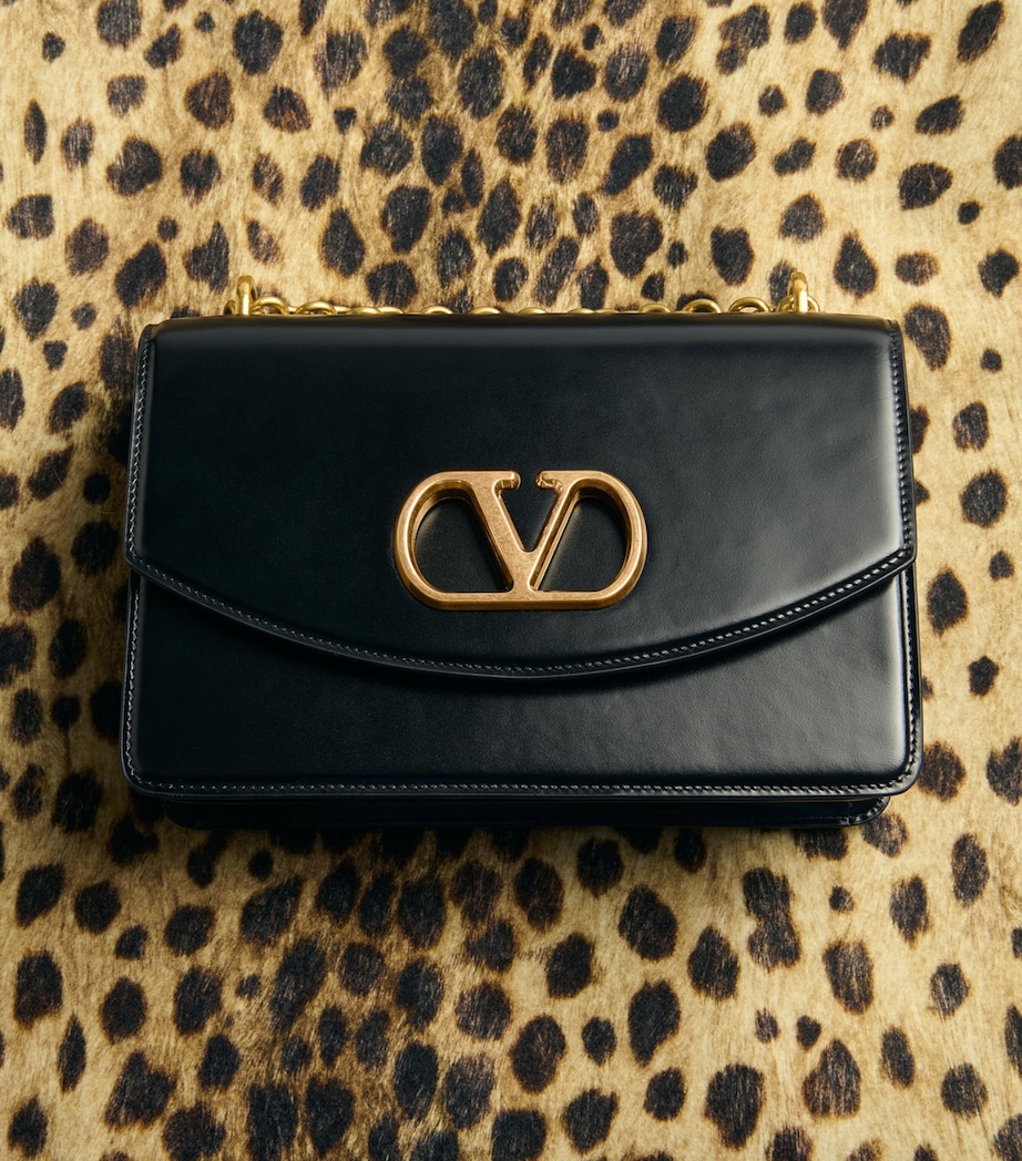 Calf Leather Vain Shoulder Bag 0NO Image 9