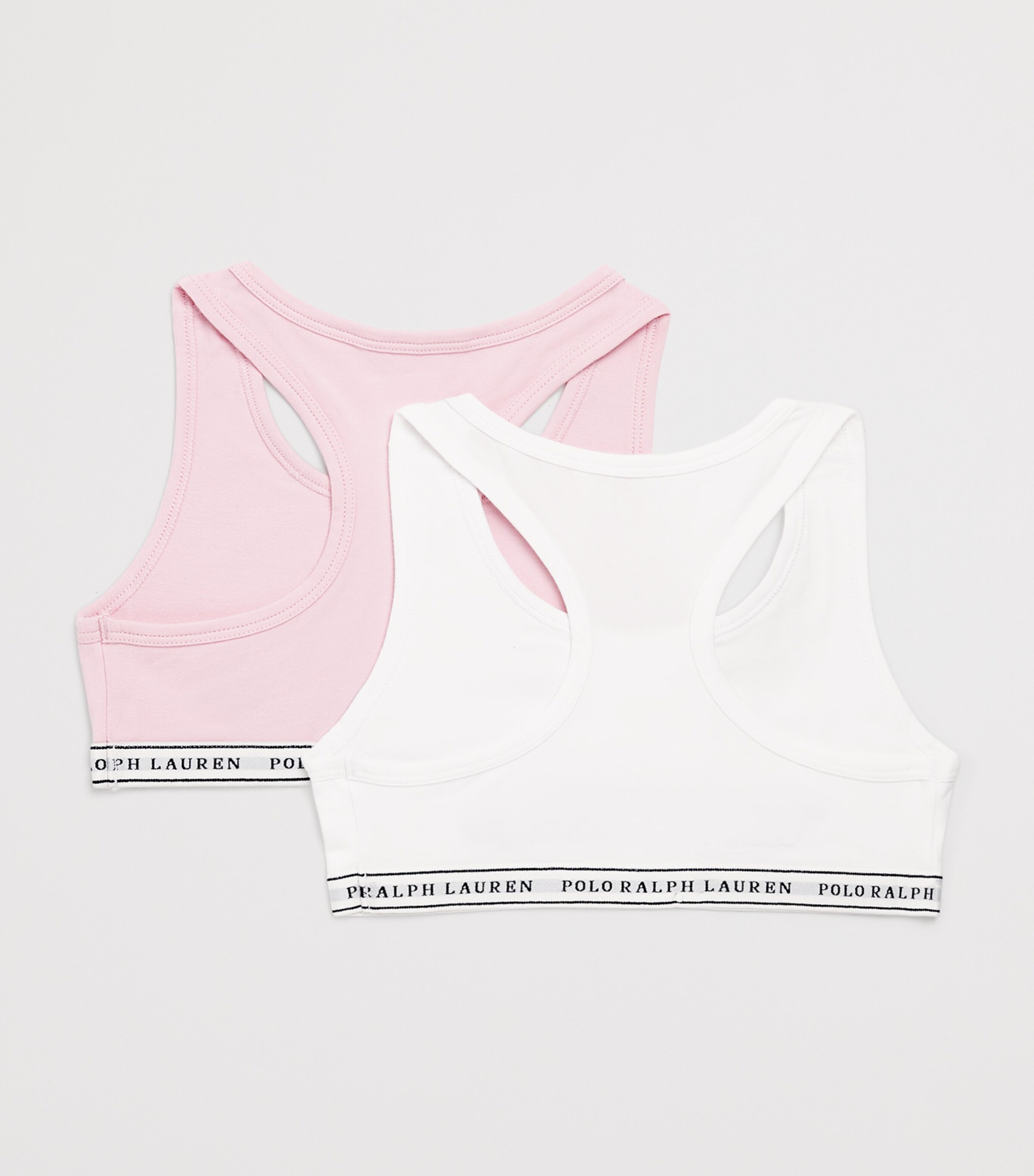 Pack of 2 Stretch-Cotton Bralettes (7-14 Years) 1WHITE Image 2