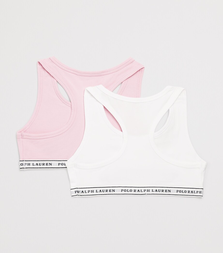 Pack of 2 Stretch-Cotton Bralettes (7-14 Years) 1WHITE Image 2