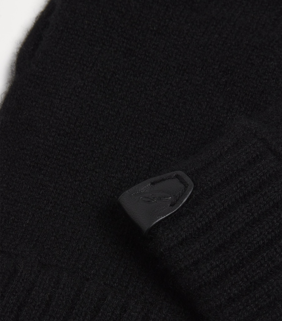 Cashmere Leather-Detail Gloves 1000 Image 2