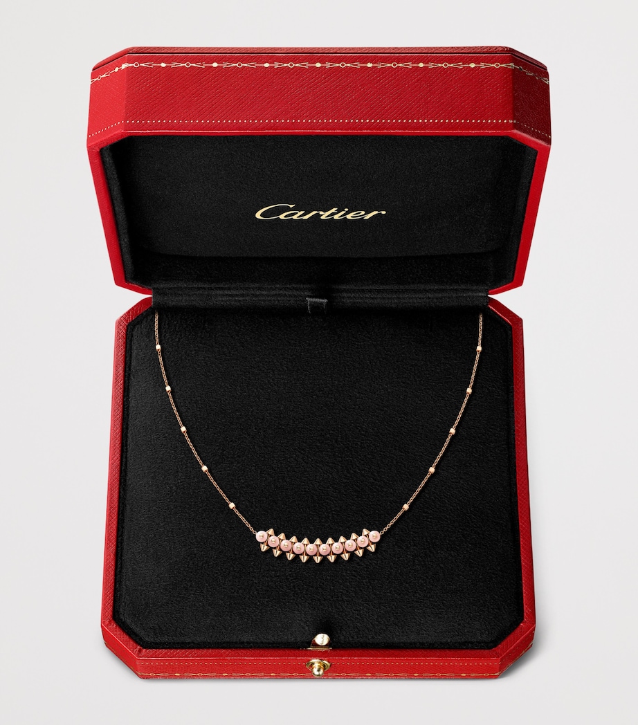 Cartier Rose Gold and Chalcedony Clash de Cartier Pendant Necklace Rose Gold Image 5